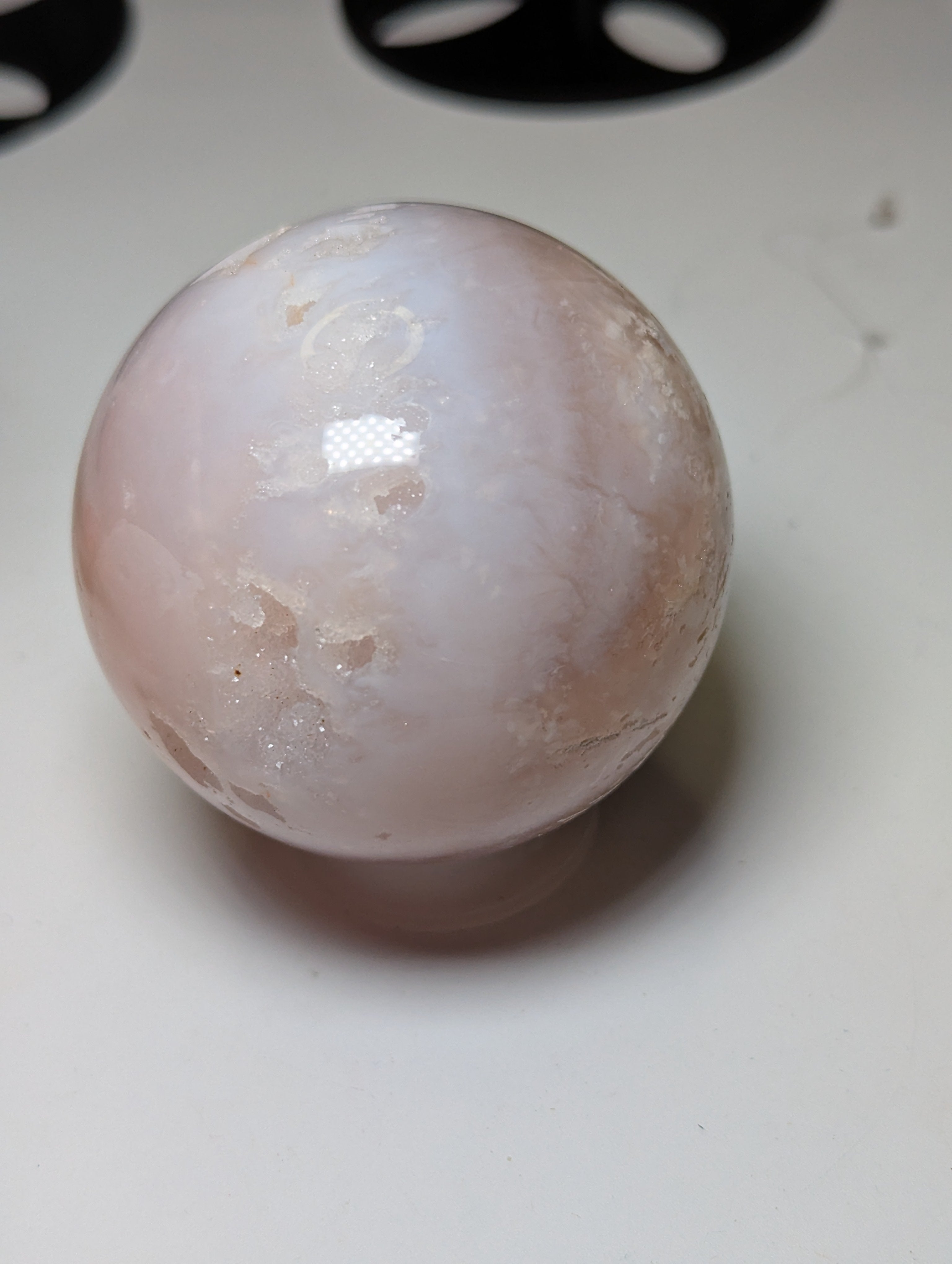 Pink Amethyst crystal sphere