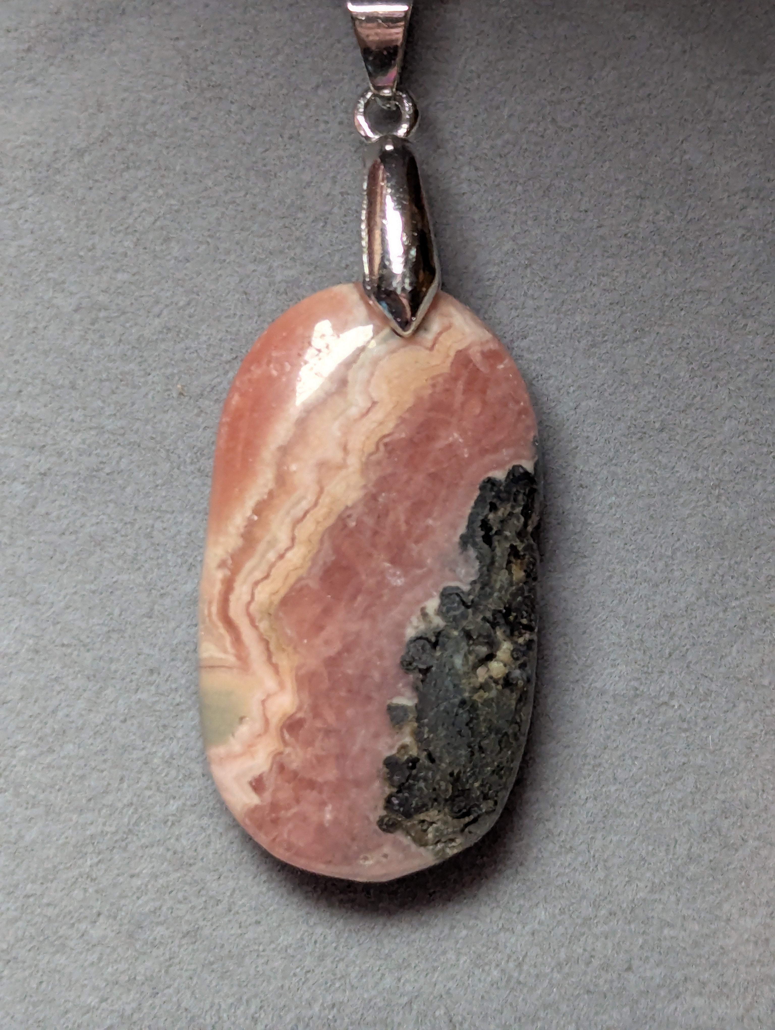 Rhodcrosite crystal handmade necklace