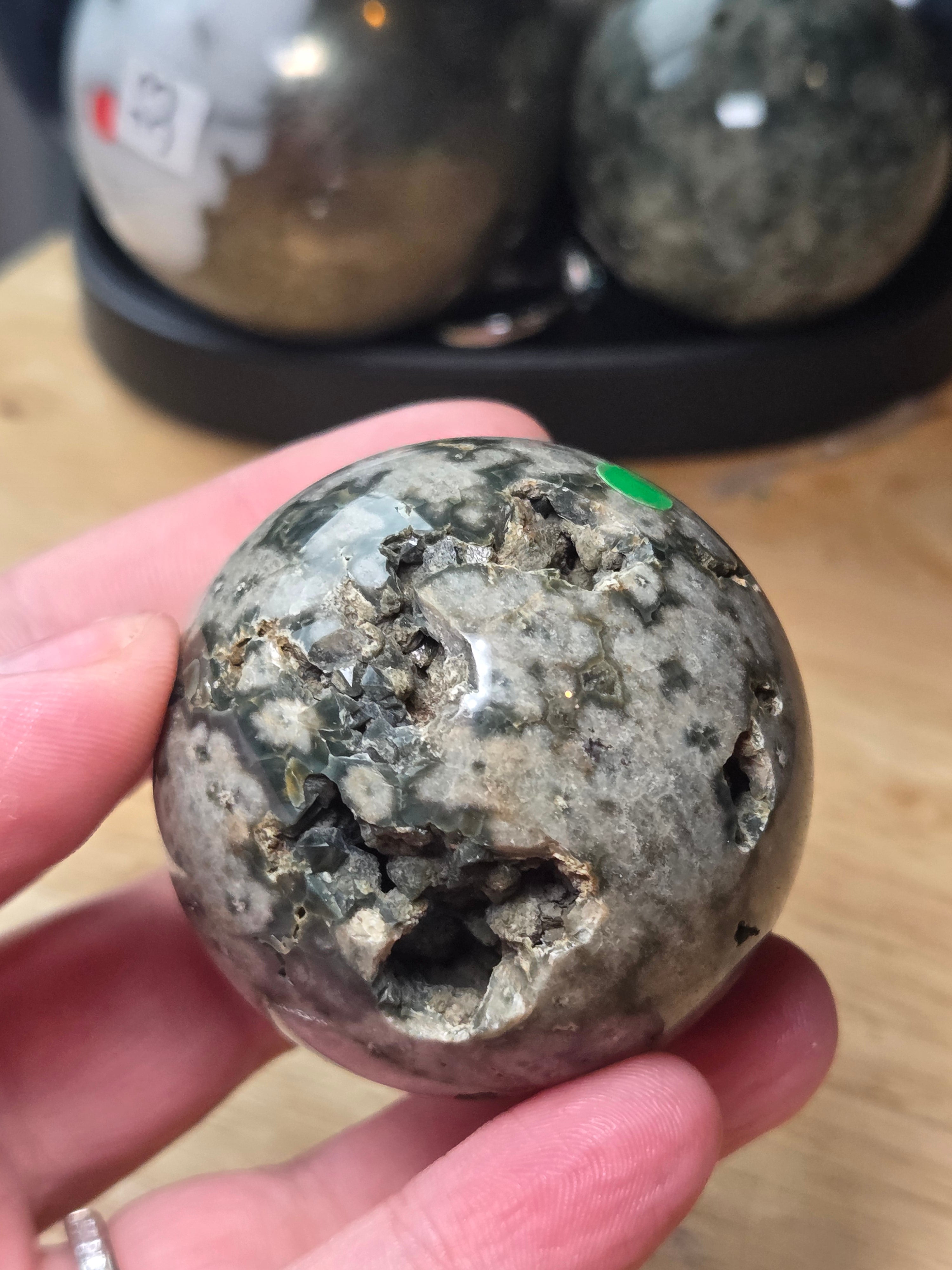 Ocean Jasper crystal sphere