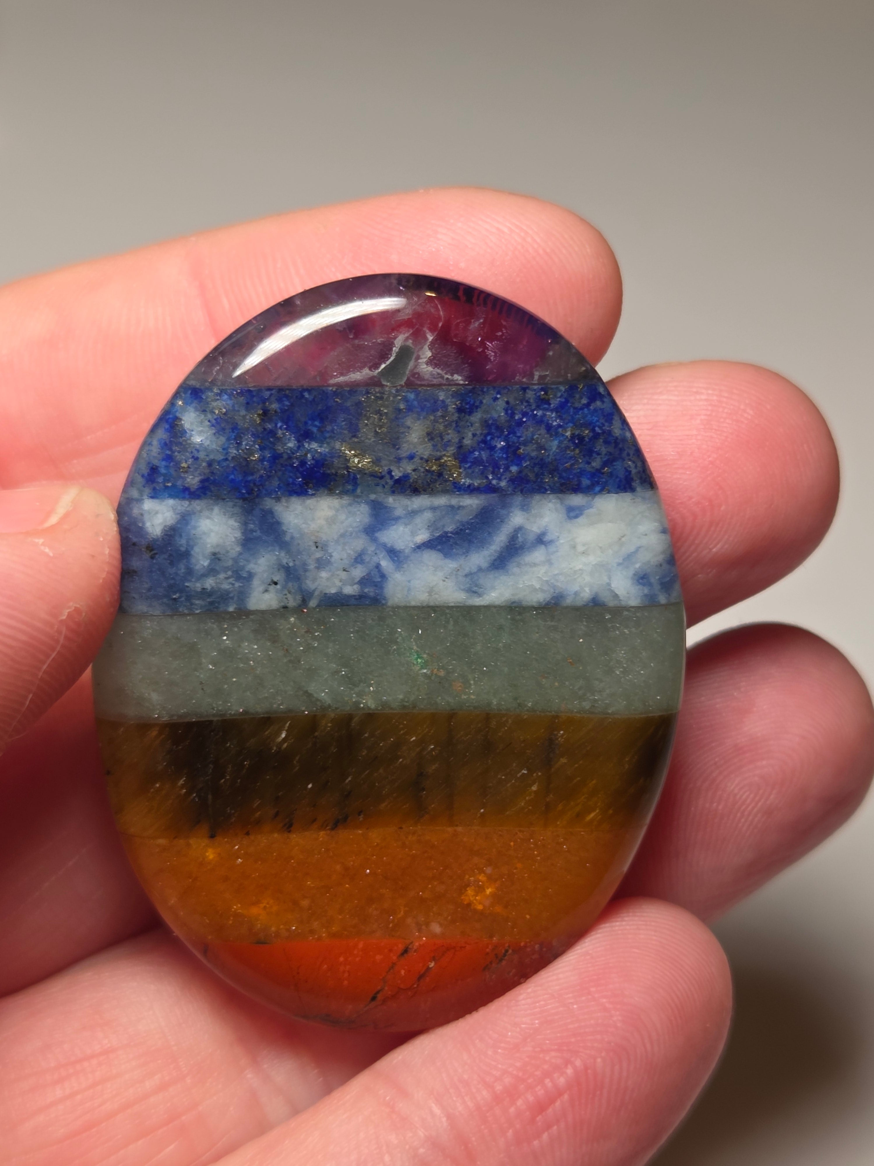 Chakra worry stone