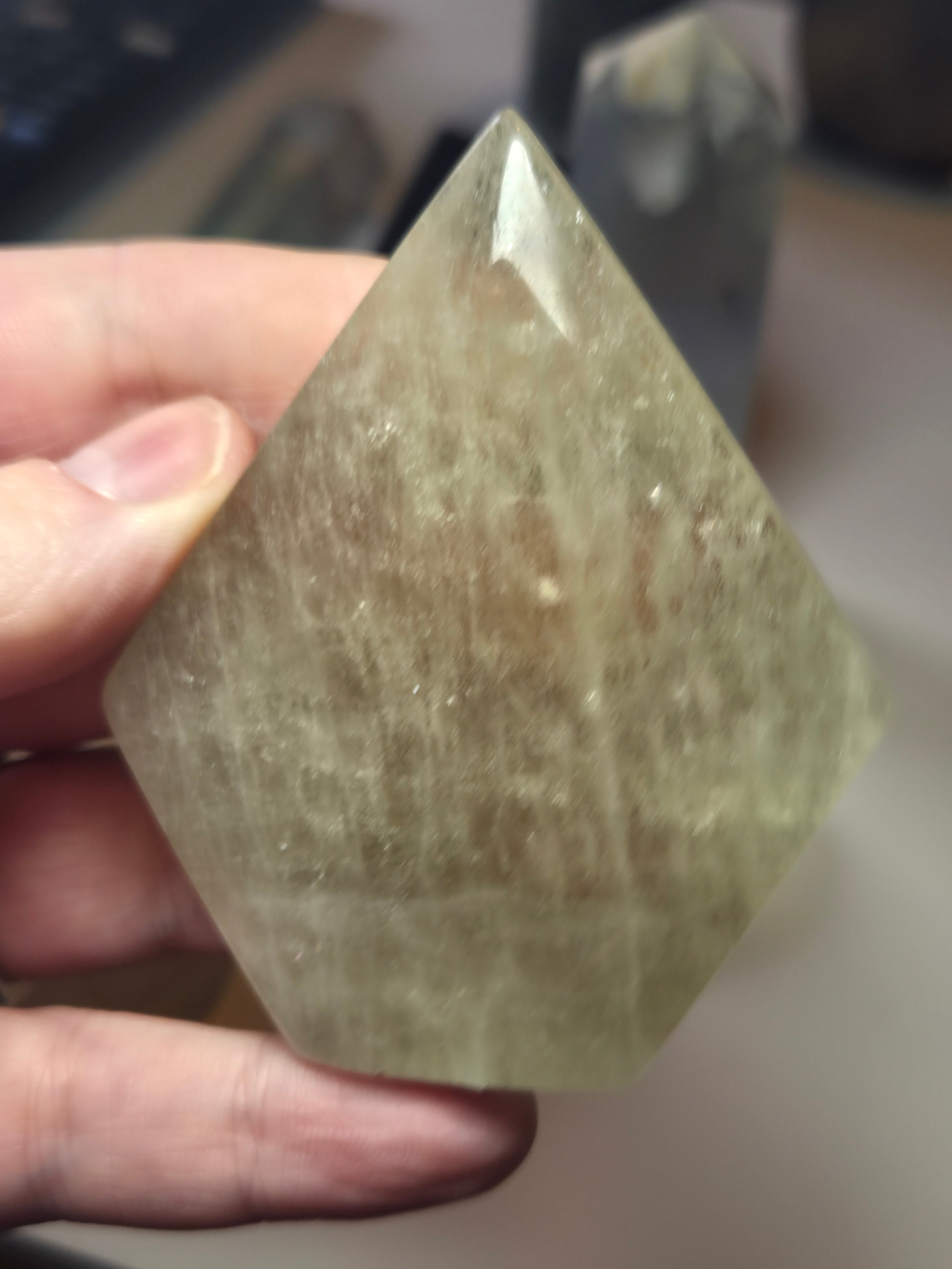 Smokey quartz crystal diamond  freeform