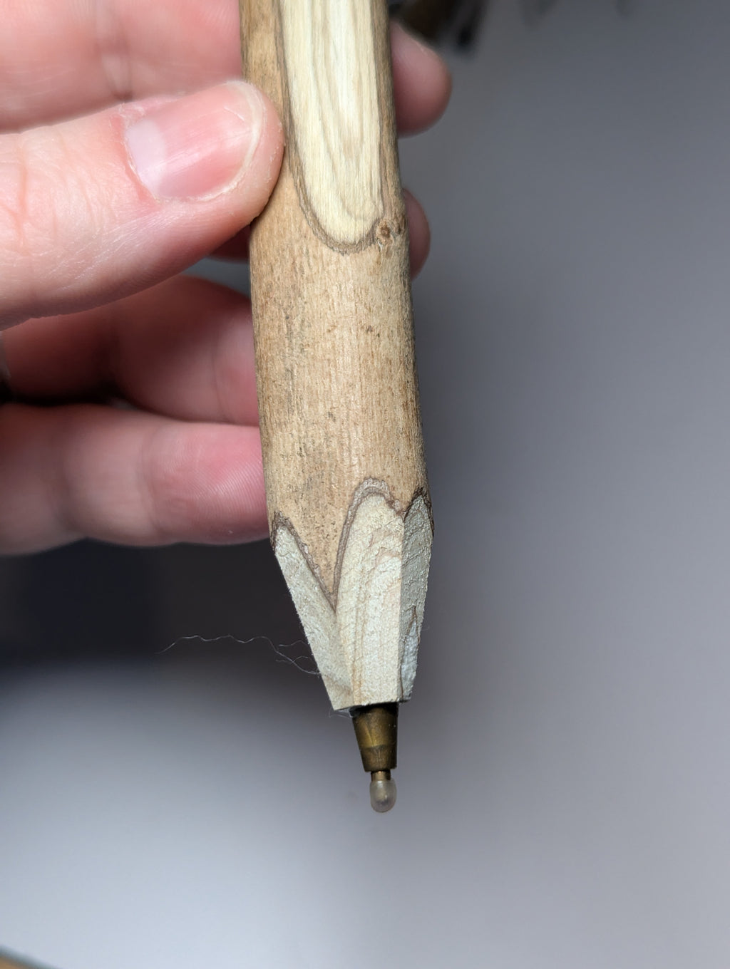 Clear quartz crystal pen