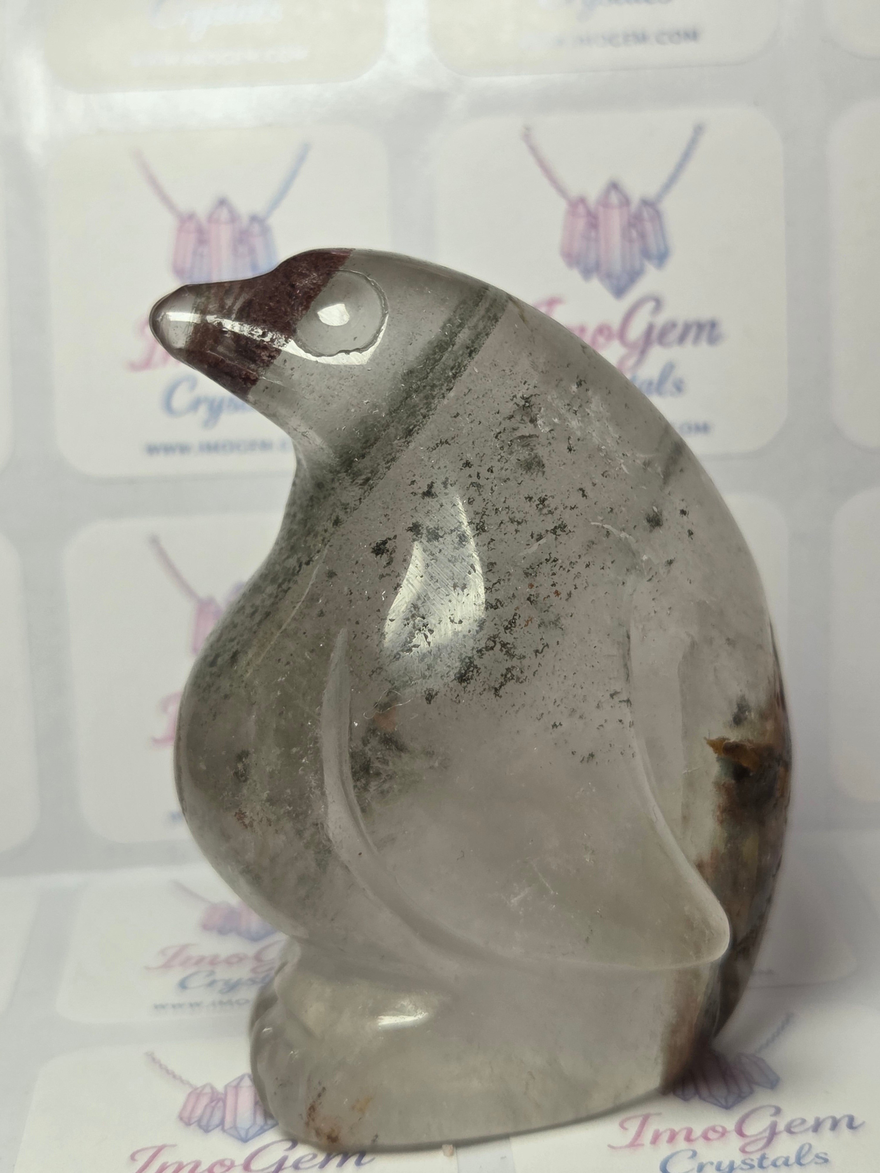 Hospital Garden quartz crystal fat penguin