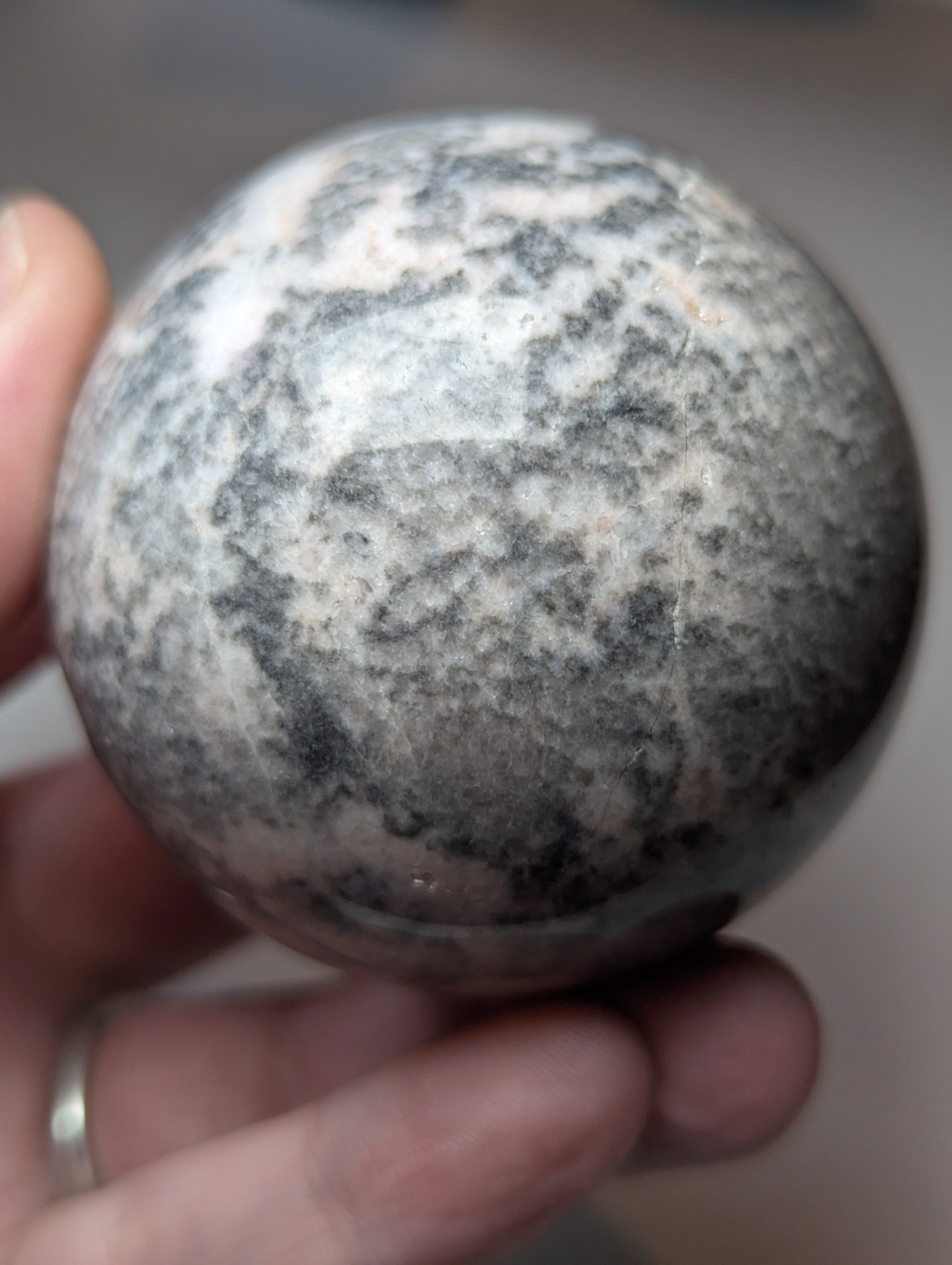 30% off at checkout  -Pink rhodonite crystal sphere