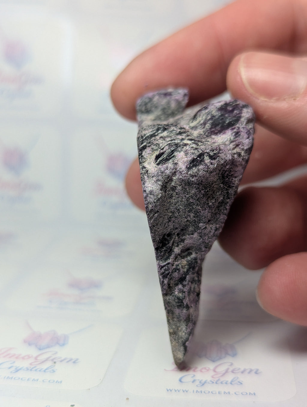 Stichtite crystal specimen