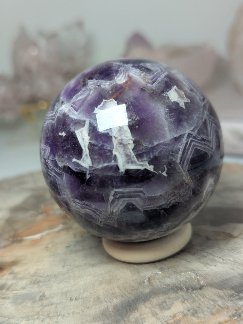 Dream Amethyst crystal sphere