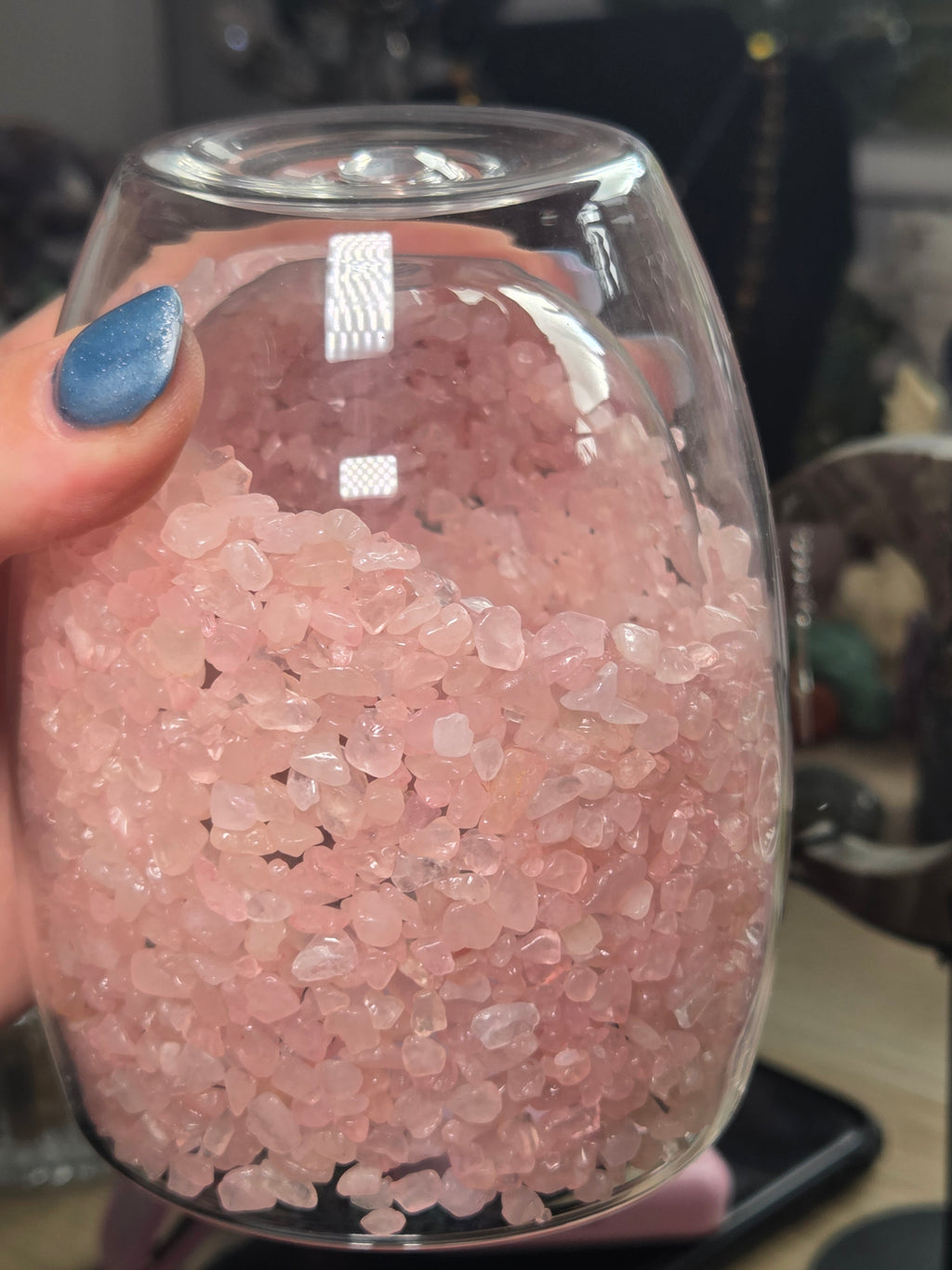 Crystal chip glasses