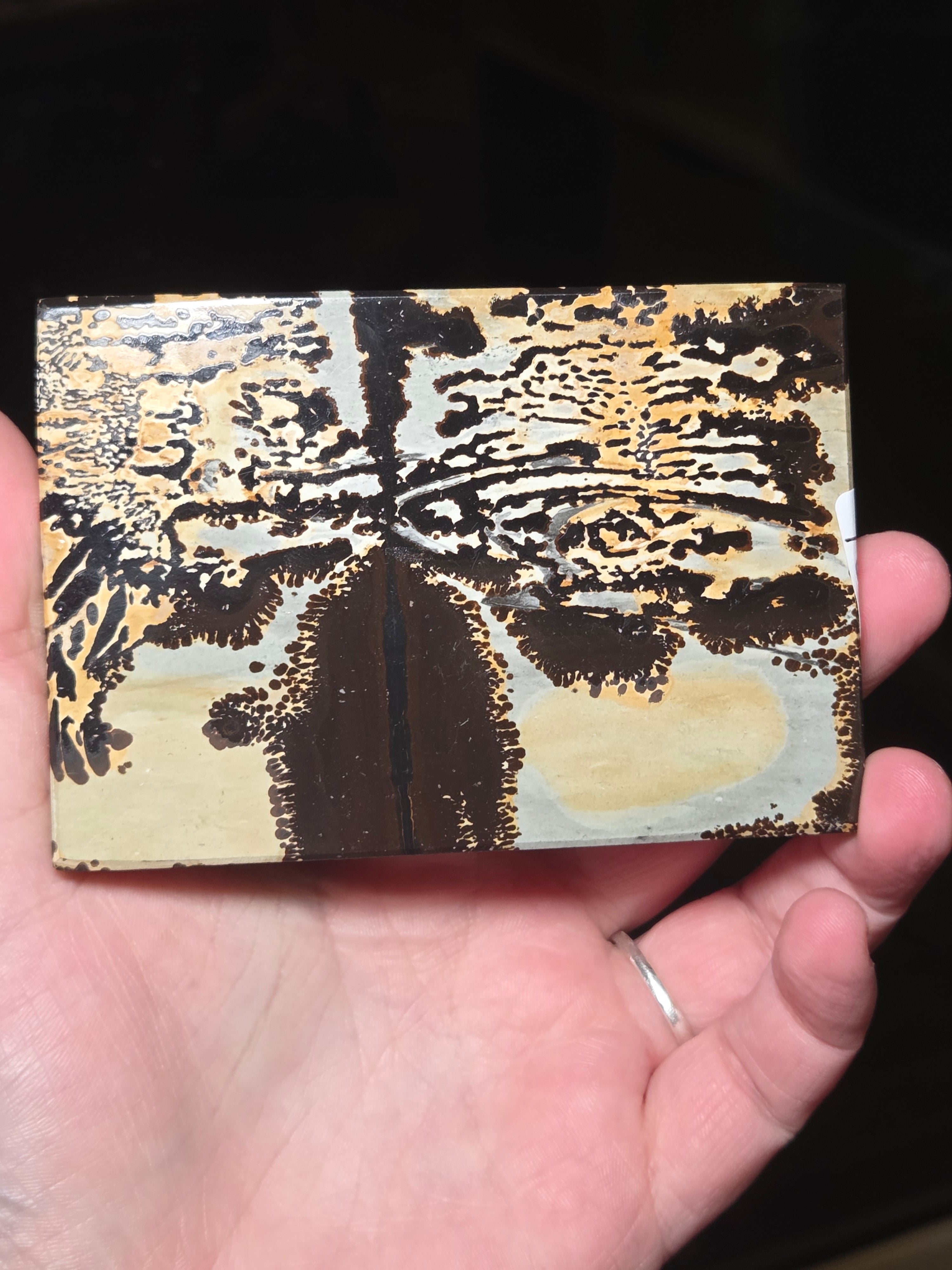 Picture Jasper crystal Slice carving