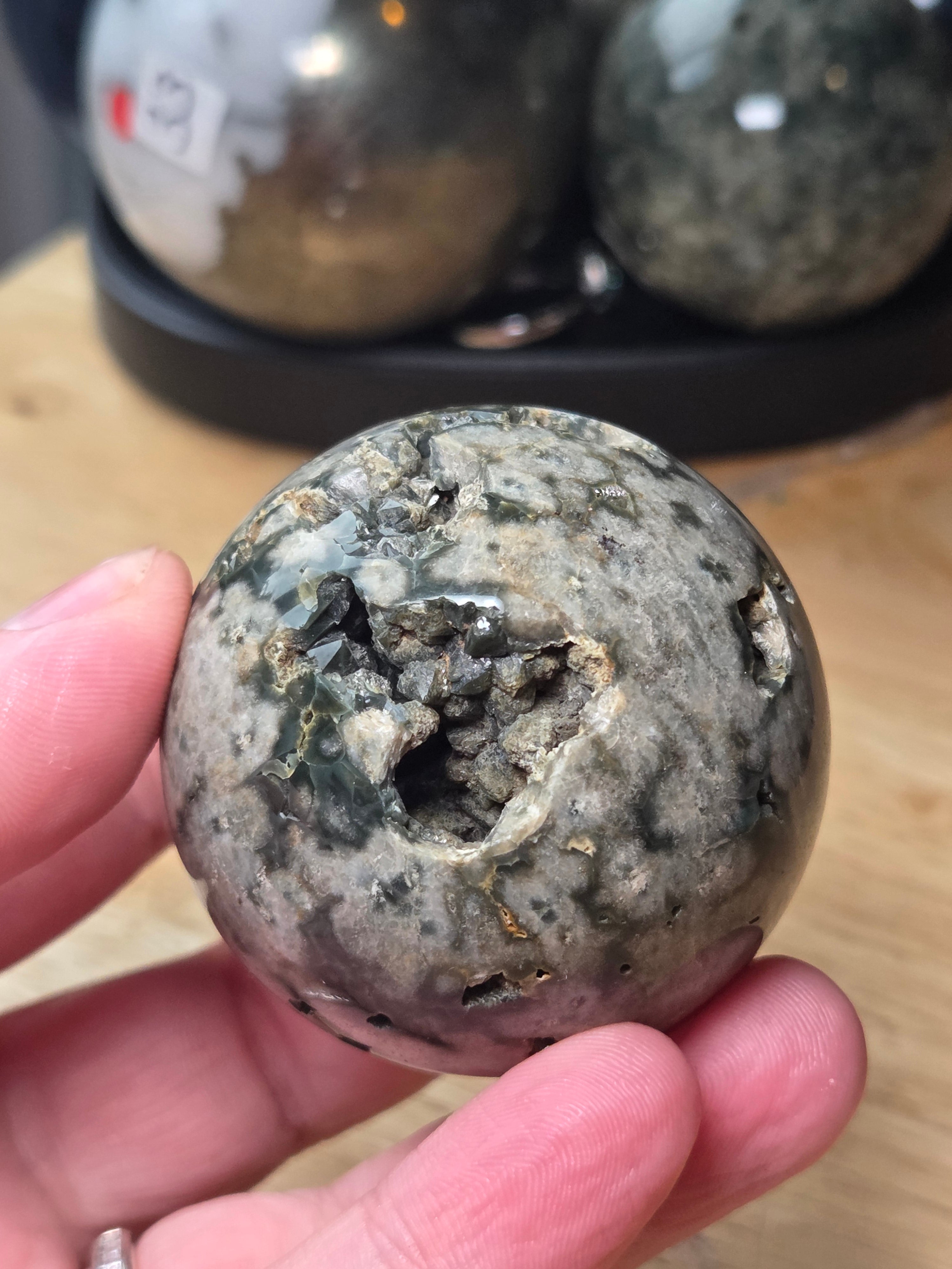 Ocean Jasper crystal sphere