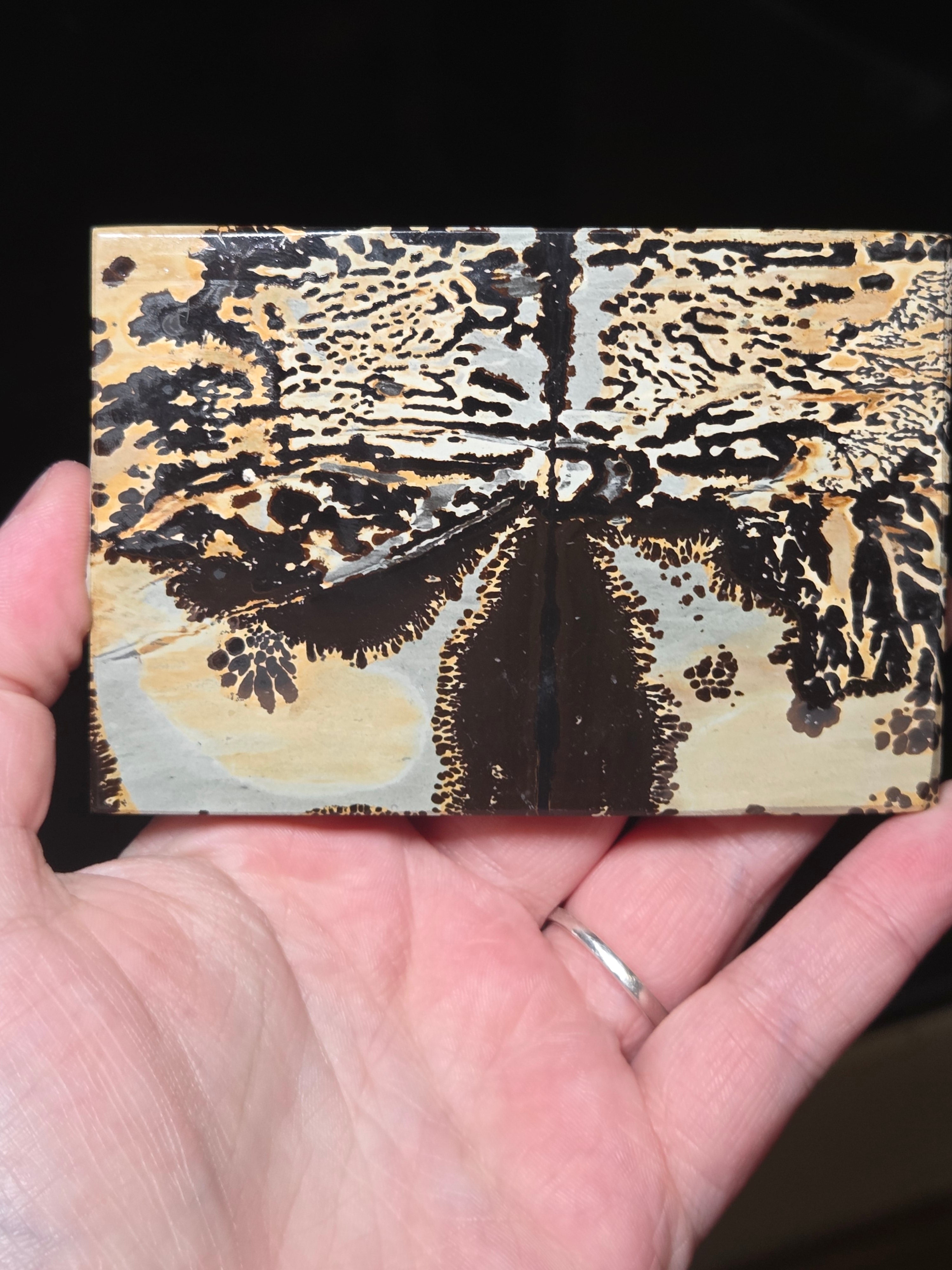 Picture Jasper crystal Slice carving