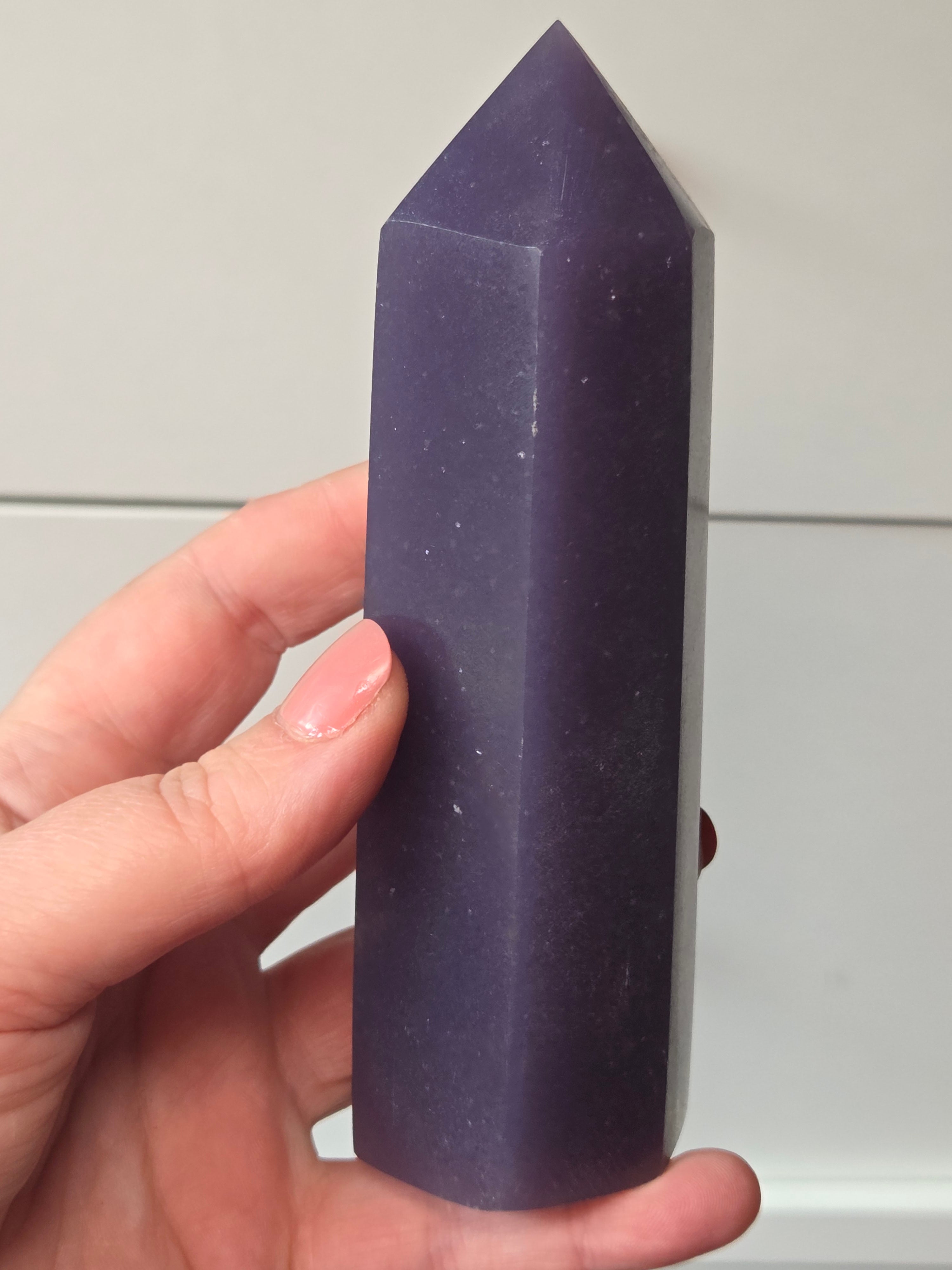 Grade A Lepidolite crystal tower 13cm