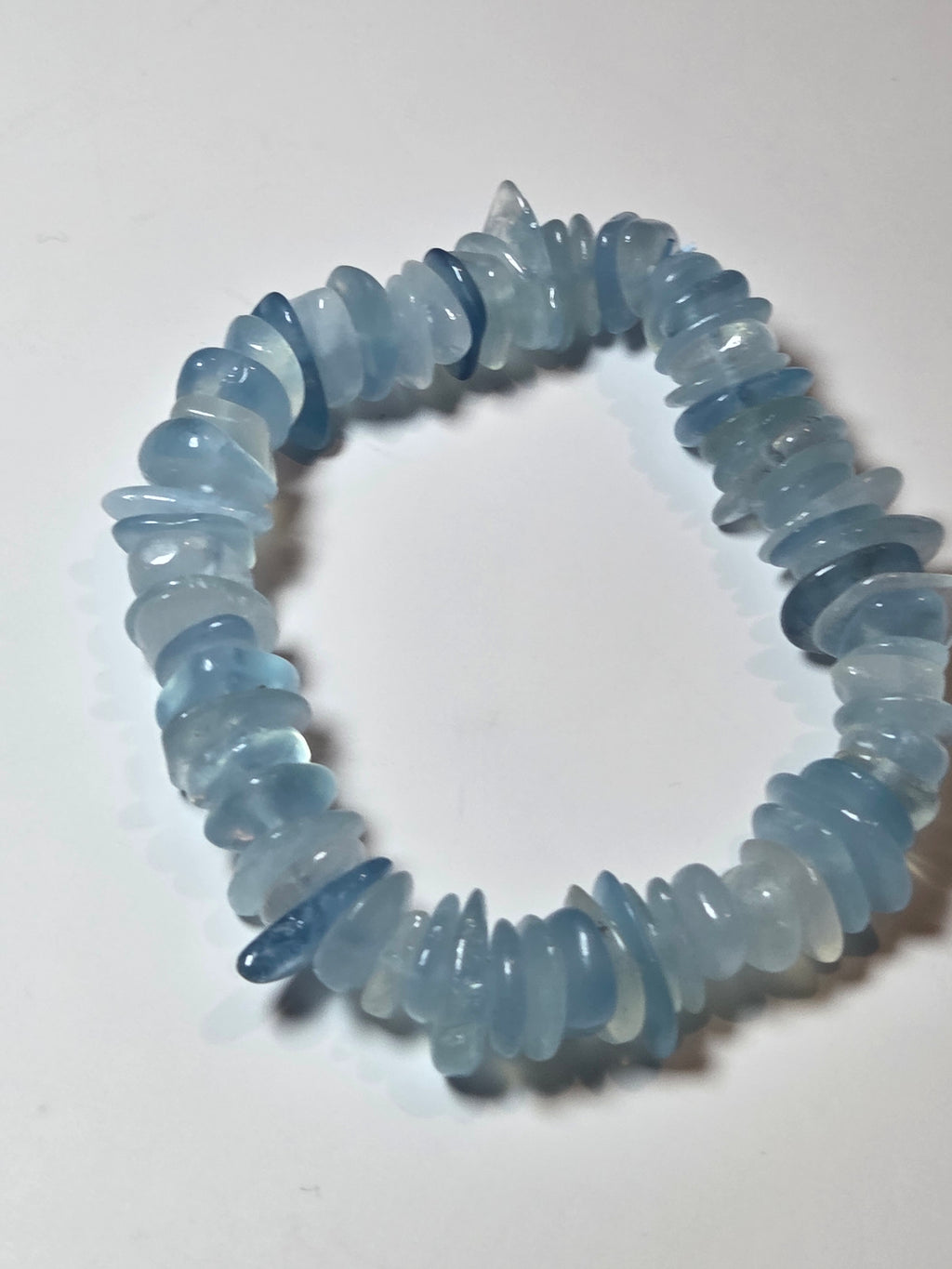 Aquamarine crystal bracelet