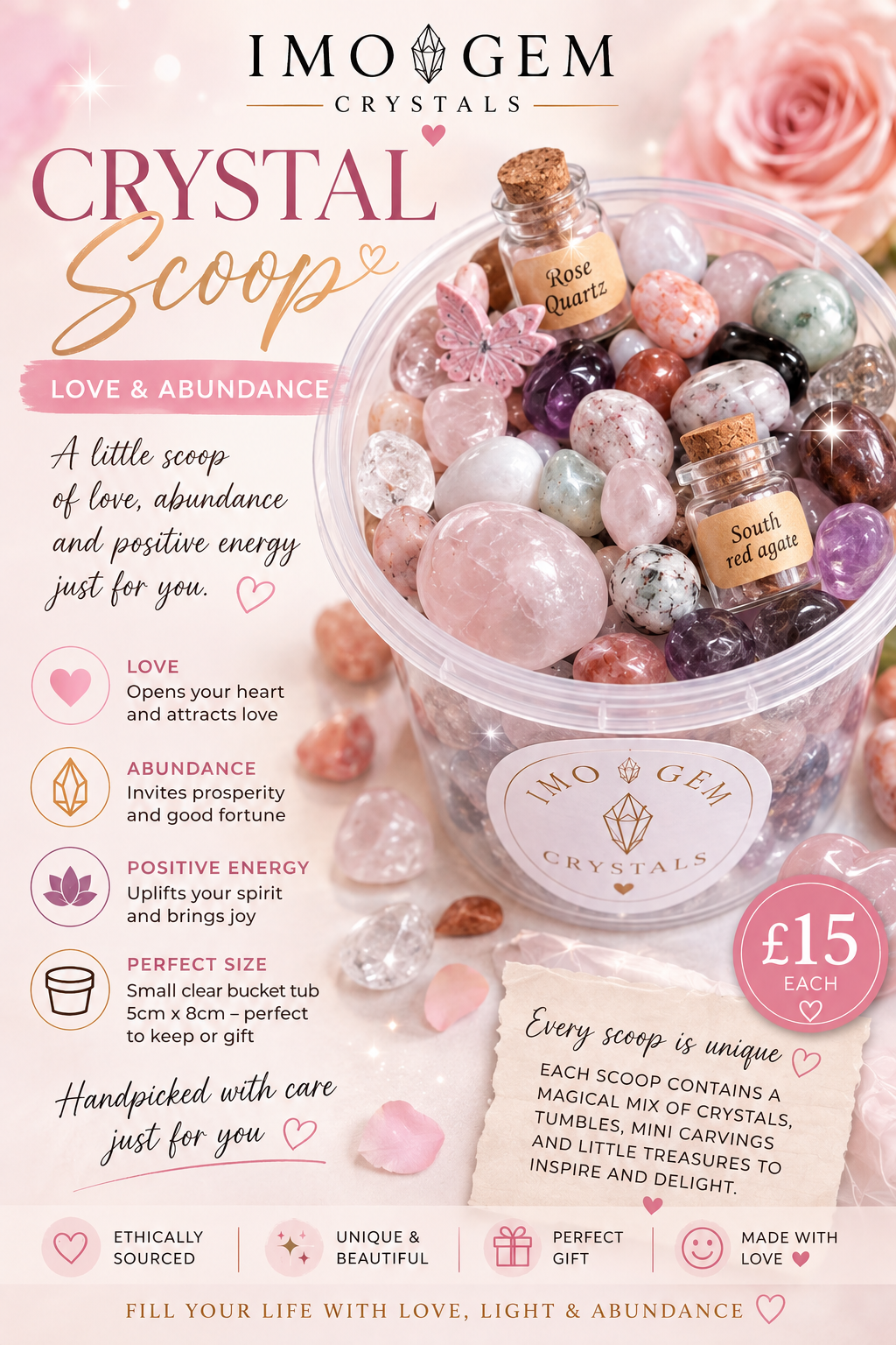 Love & Abundance Crystal Scoop