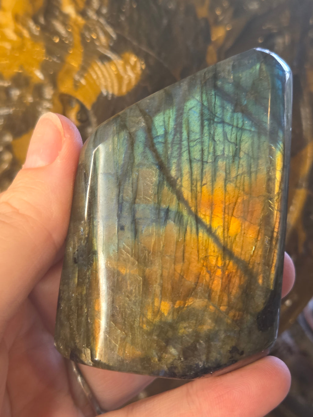 Labradorite crystal freeform