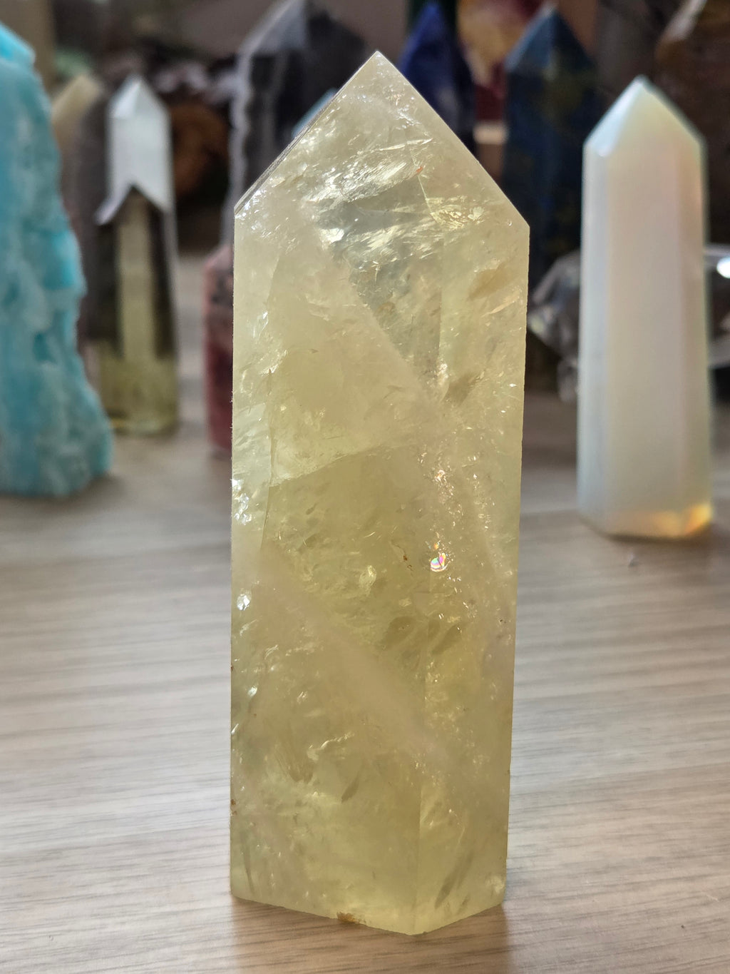 Citrine crystal tower