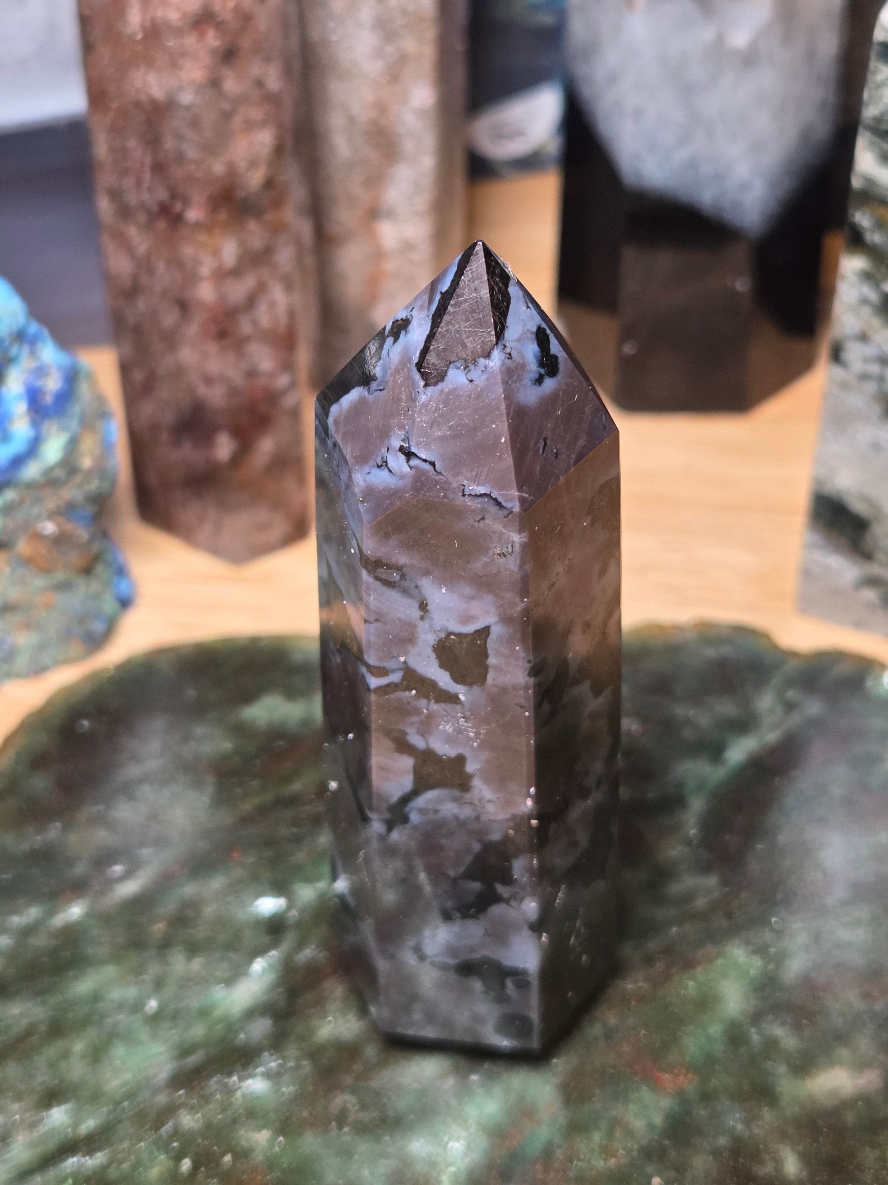 Ingabro Gabbro crystal tower carving