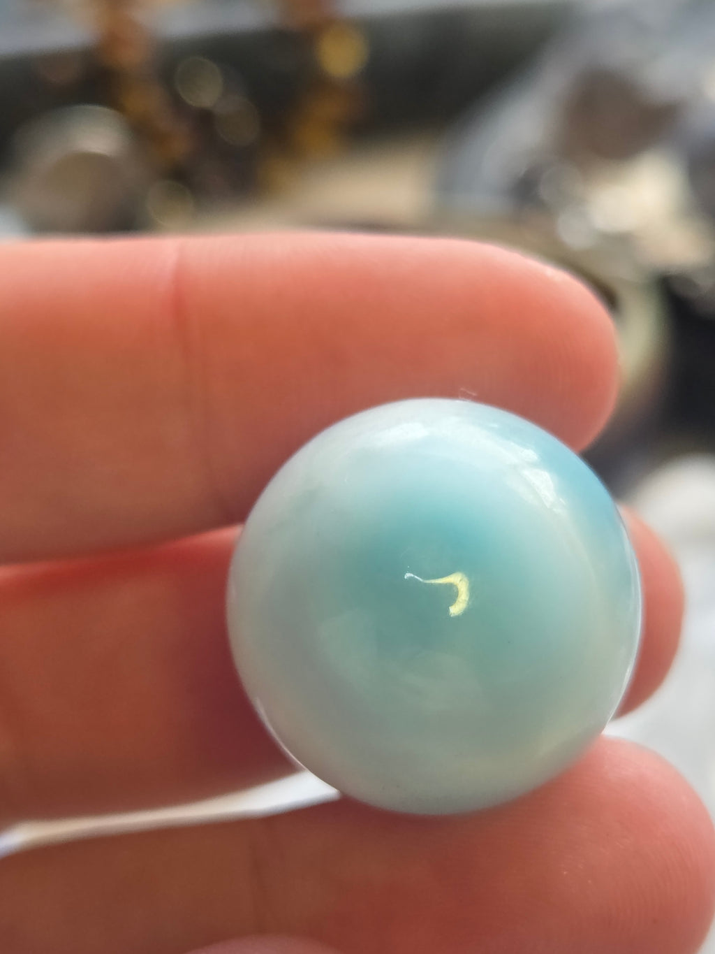 Grade AAAA Larimar crystal sphere