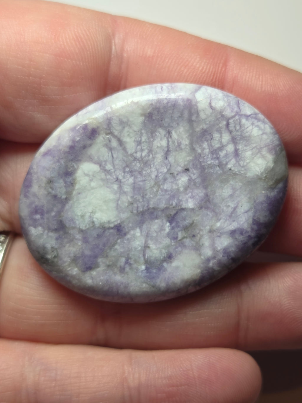 Tiffany stone crystal worry stone