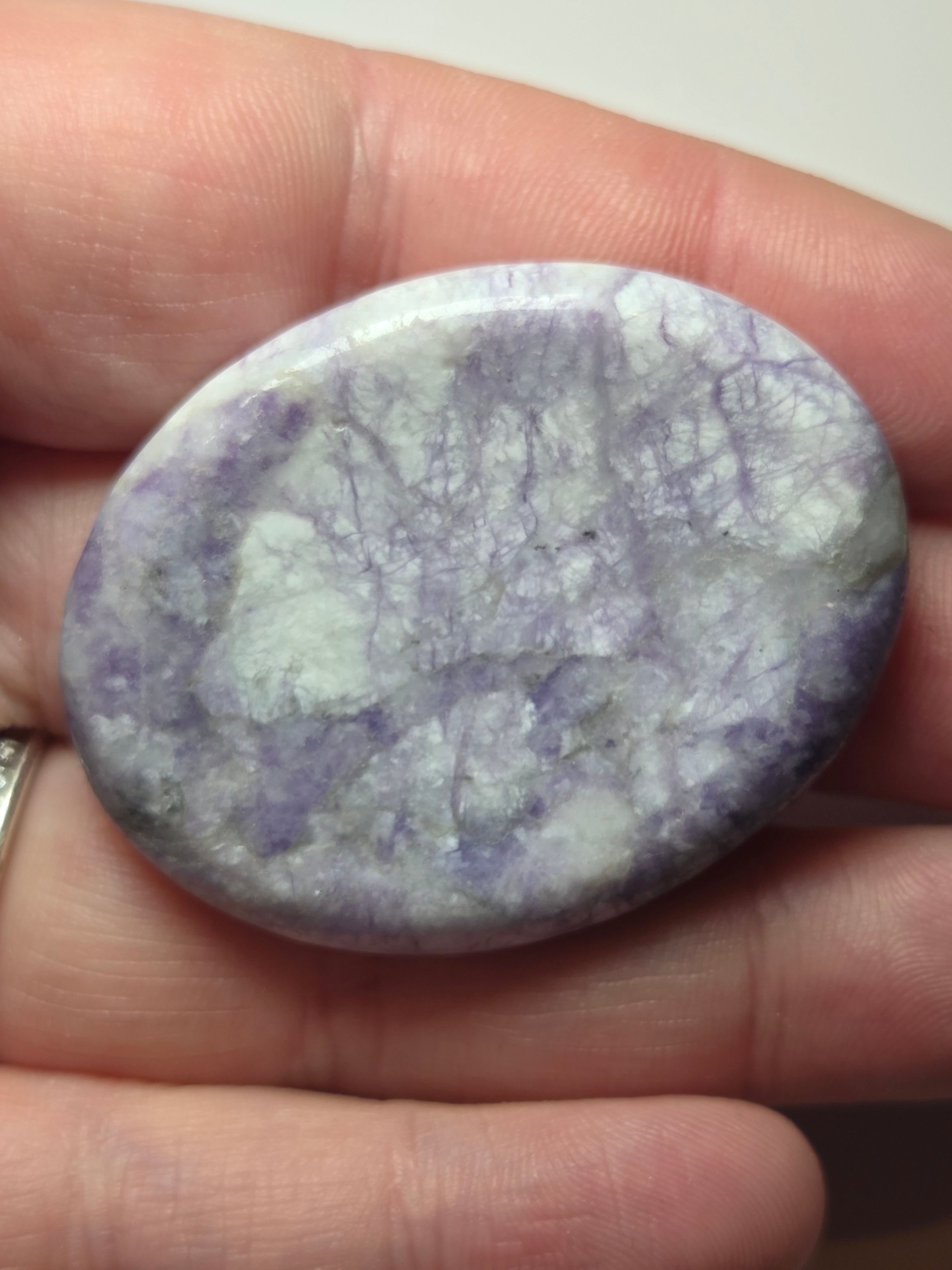 Tiffany stone crystal worry stone