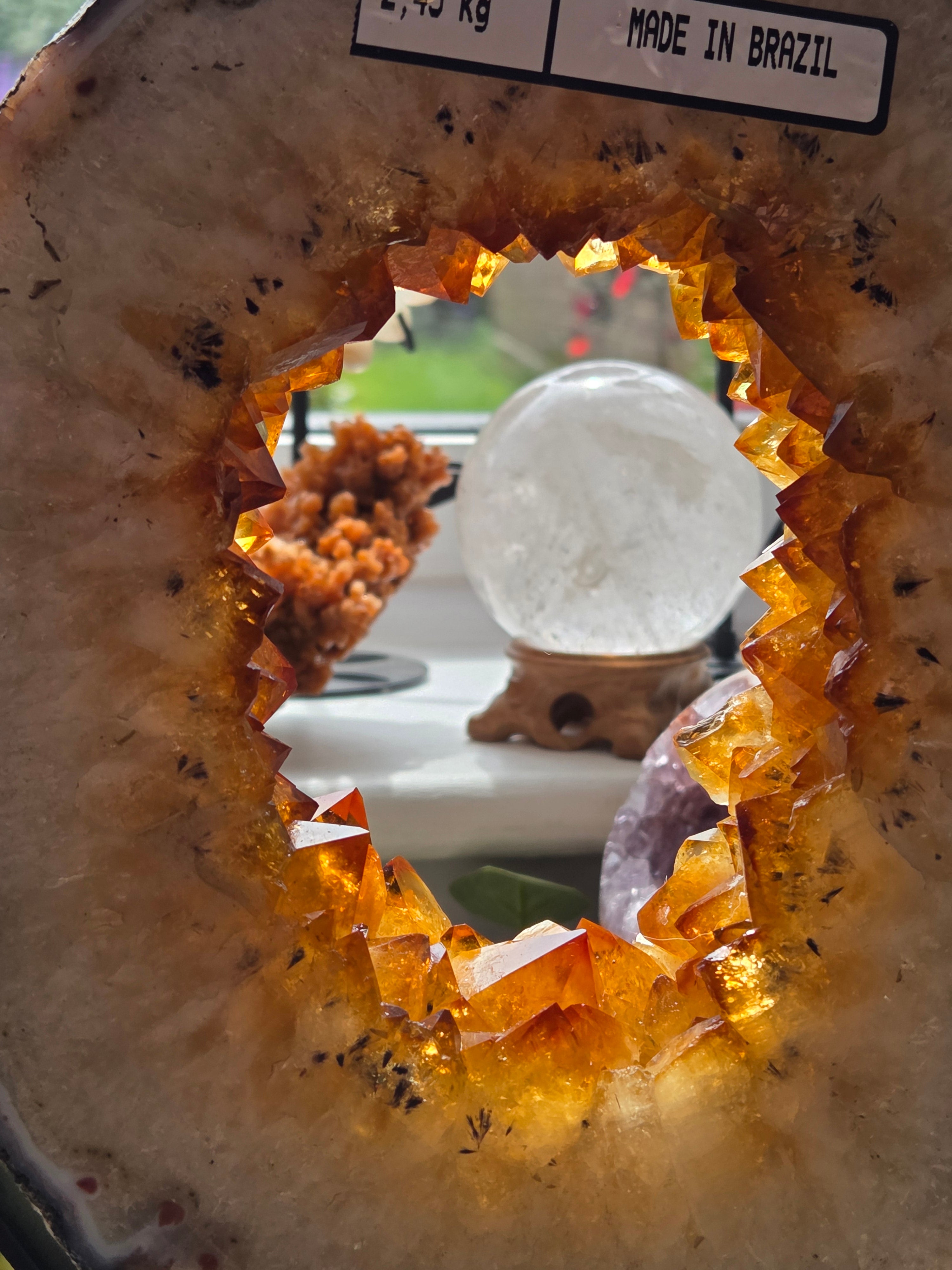 Stunning Citrine crystal portal