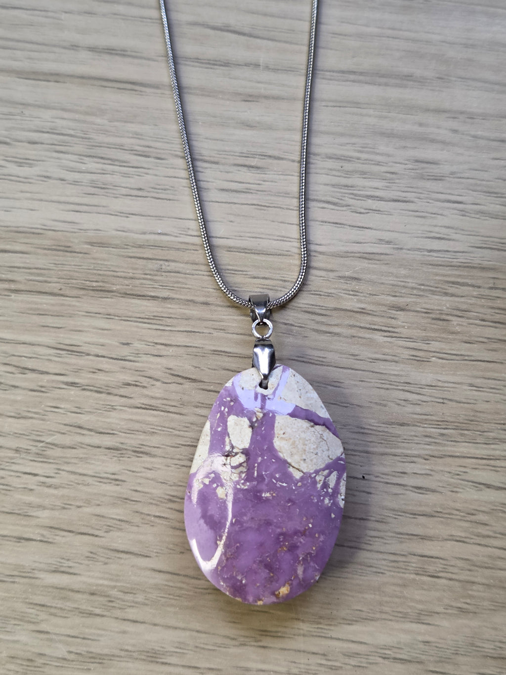 Phosphosiderite crystal handmade necklace