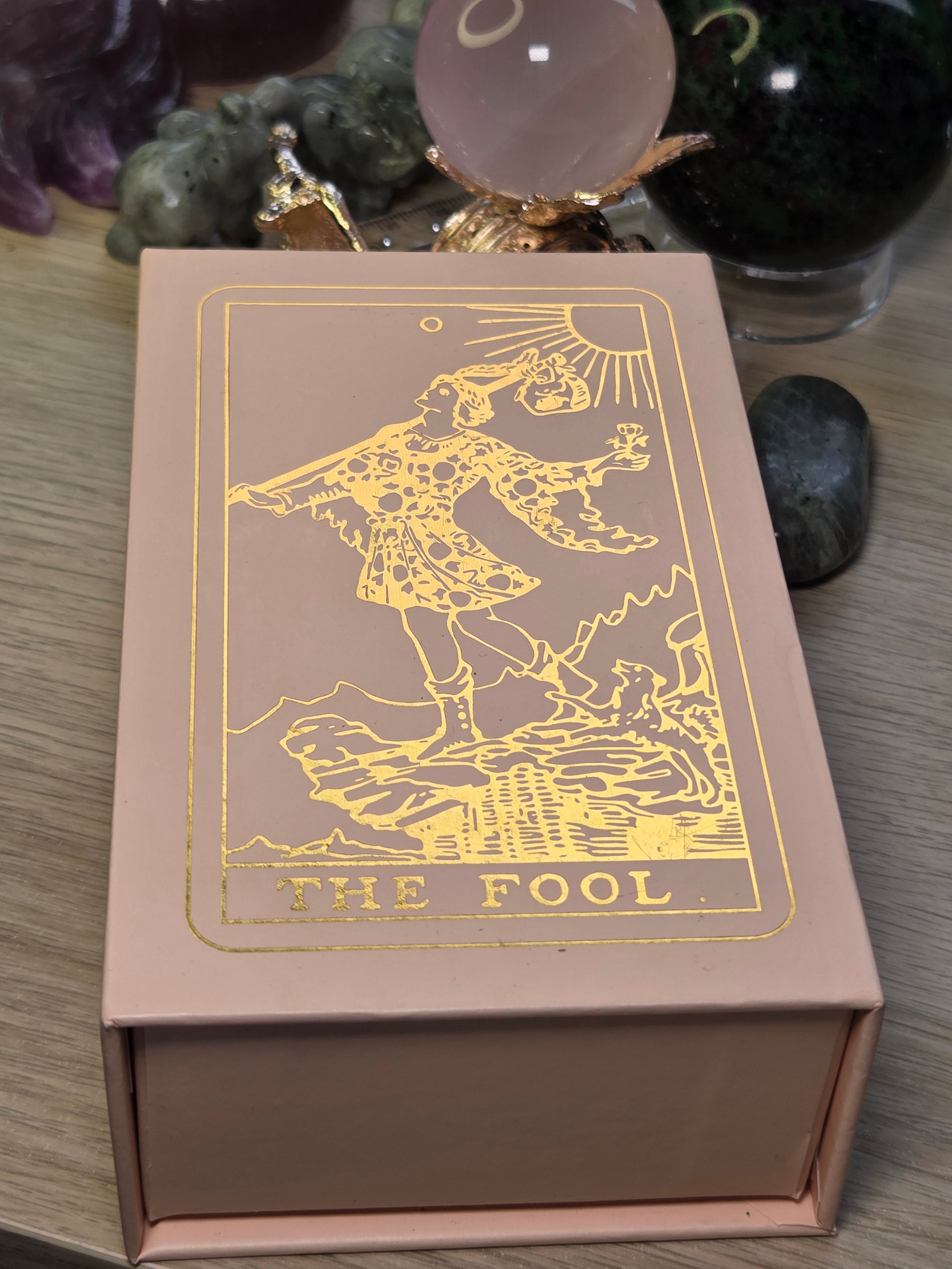 Pink Golden Foil Tarror cards in hard Case