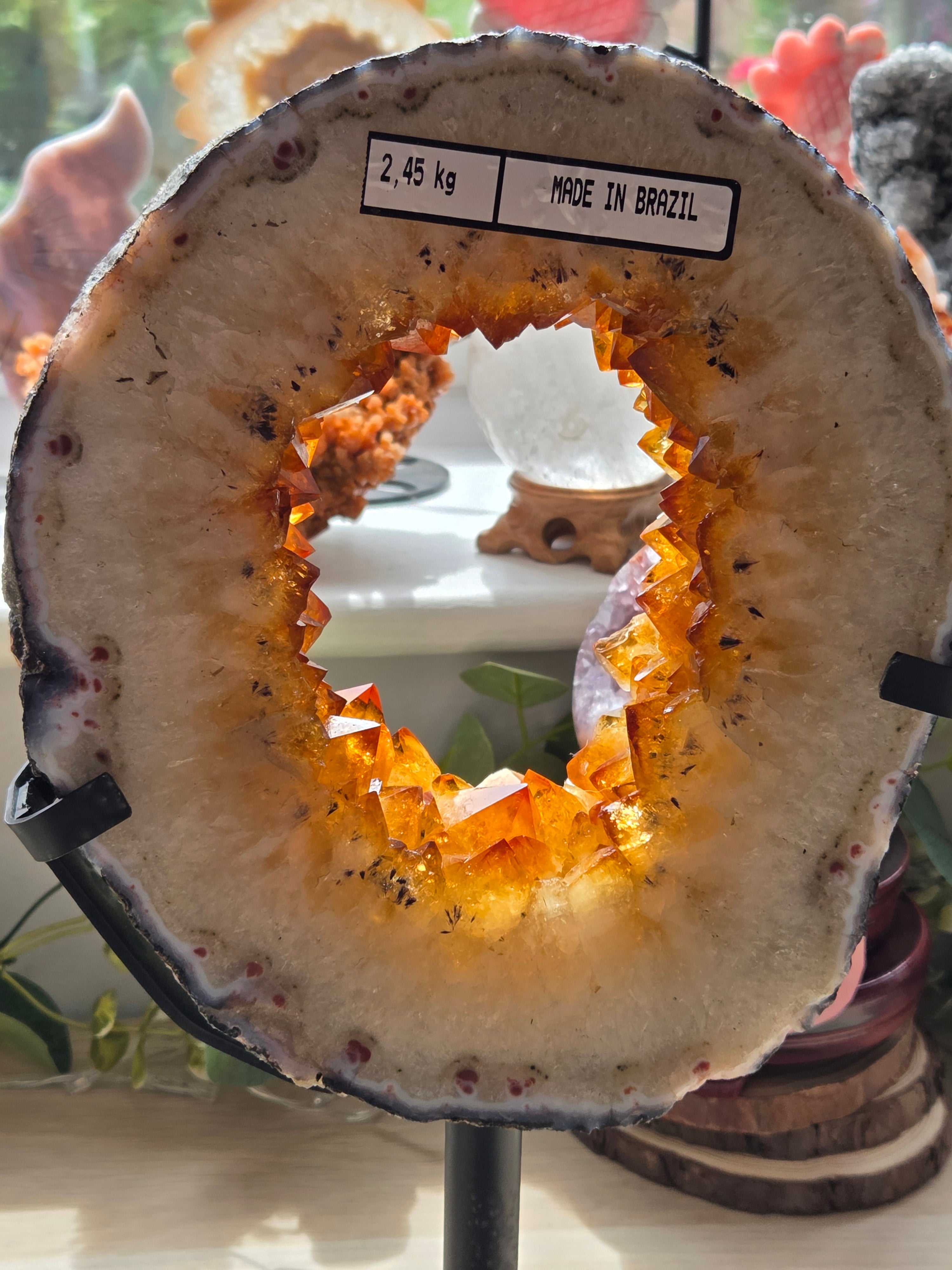 Stunning Citrine crystal portal