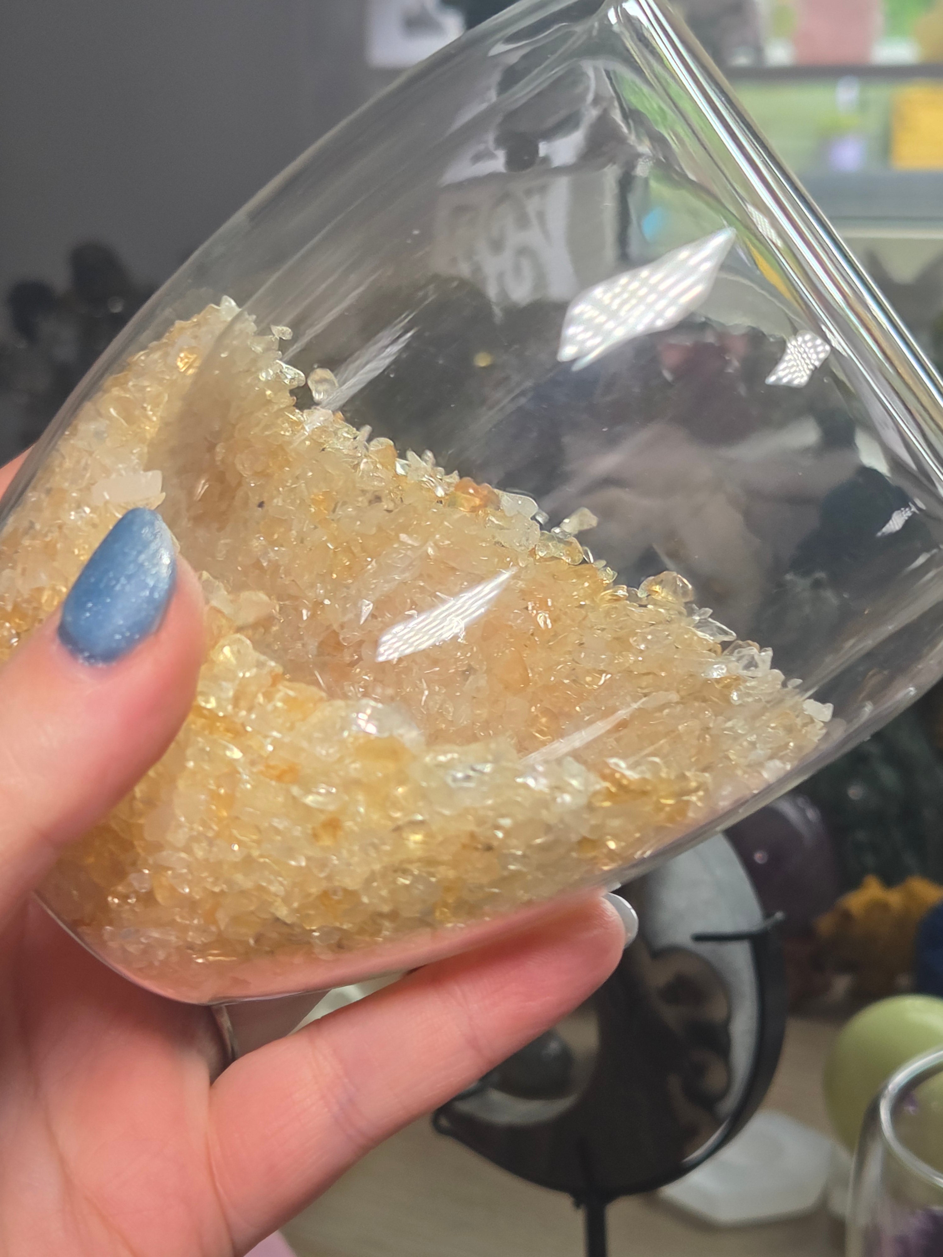 Crystal chip glasses