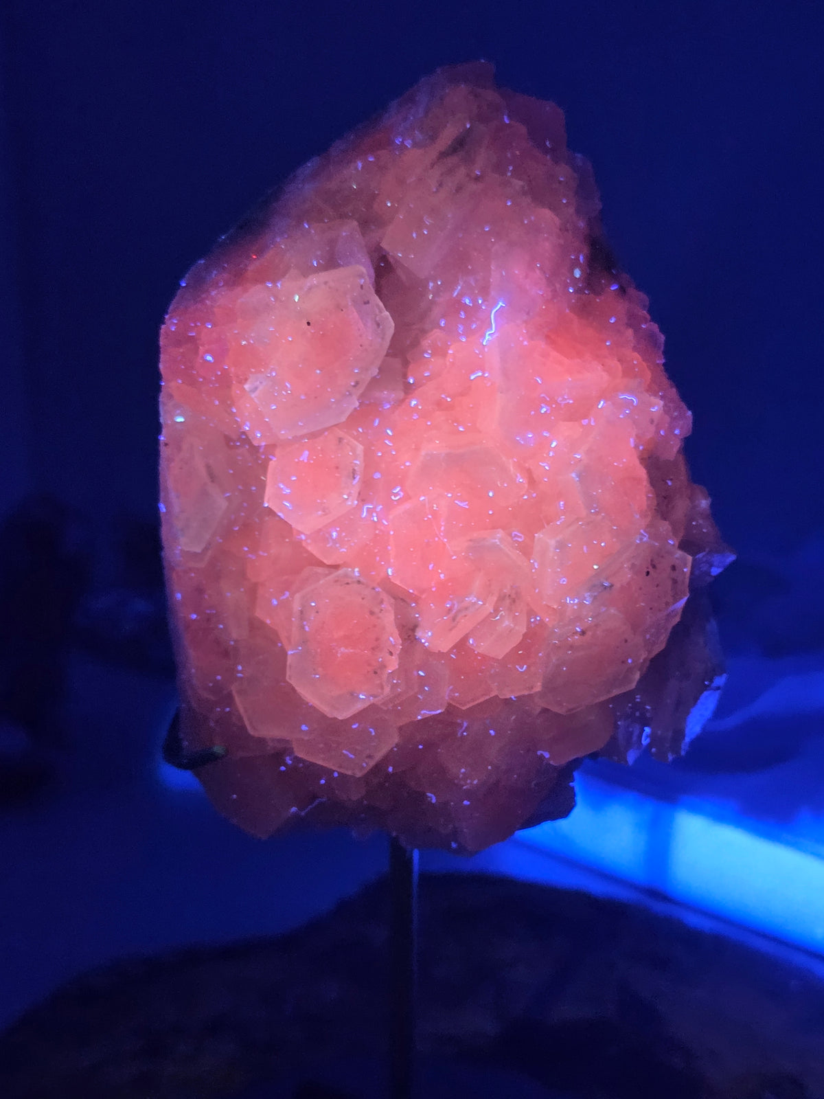 Beautiful calcite crystal Specimen with stand