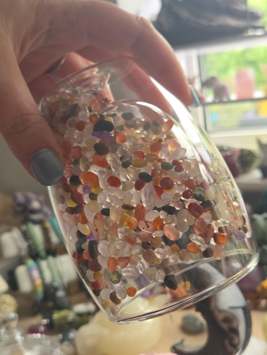 Crystal chip glasses