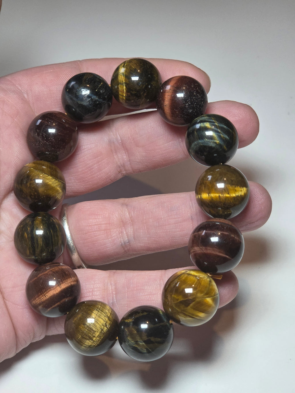 Large tigers eye  crystal bracelet
