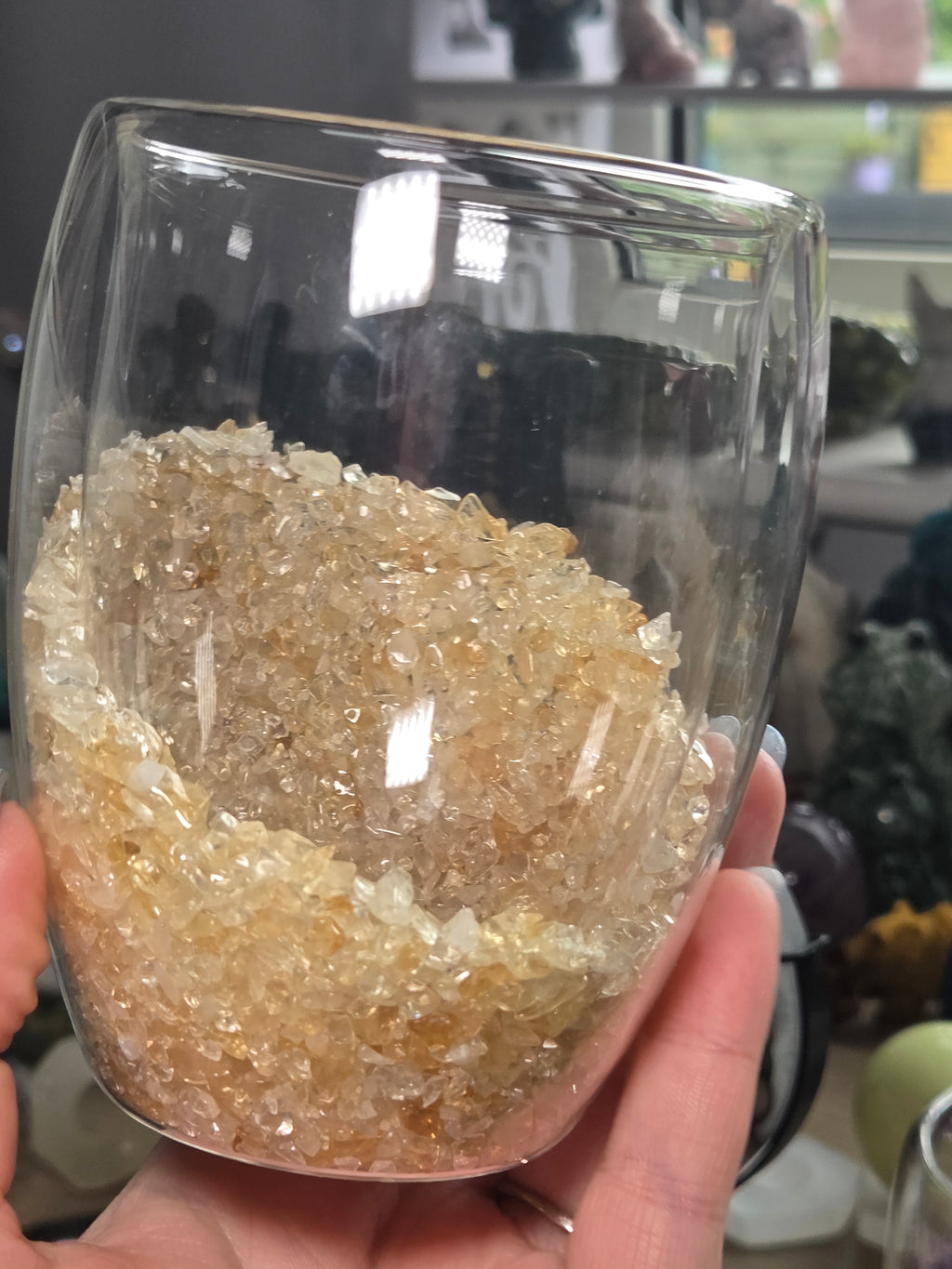 Crystal chip glasses