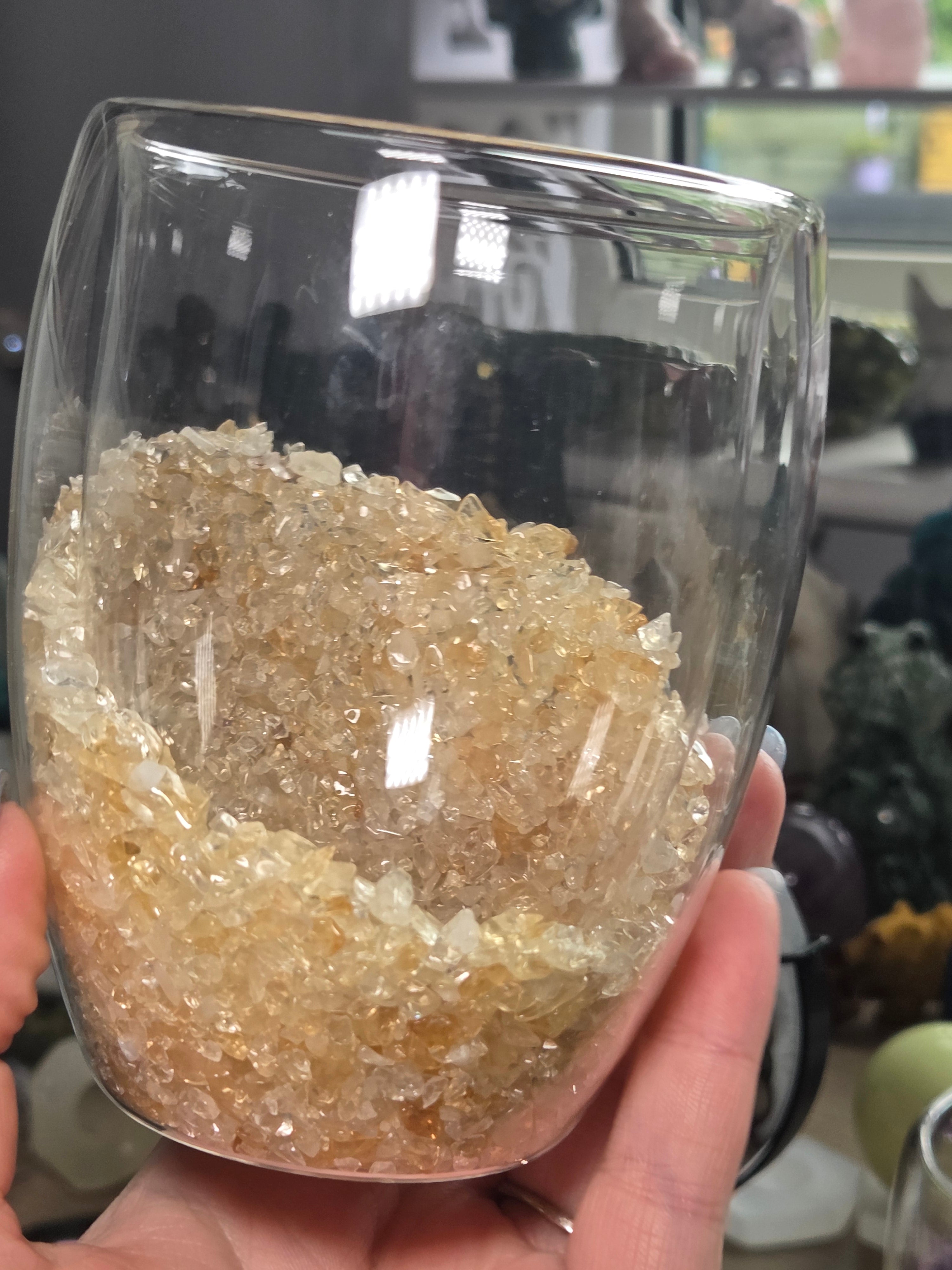 Crystal chip glasses