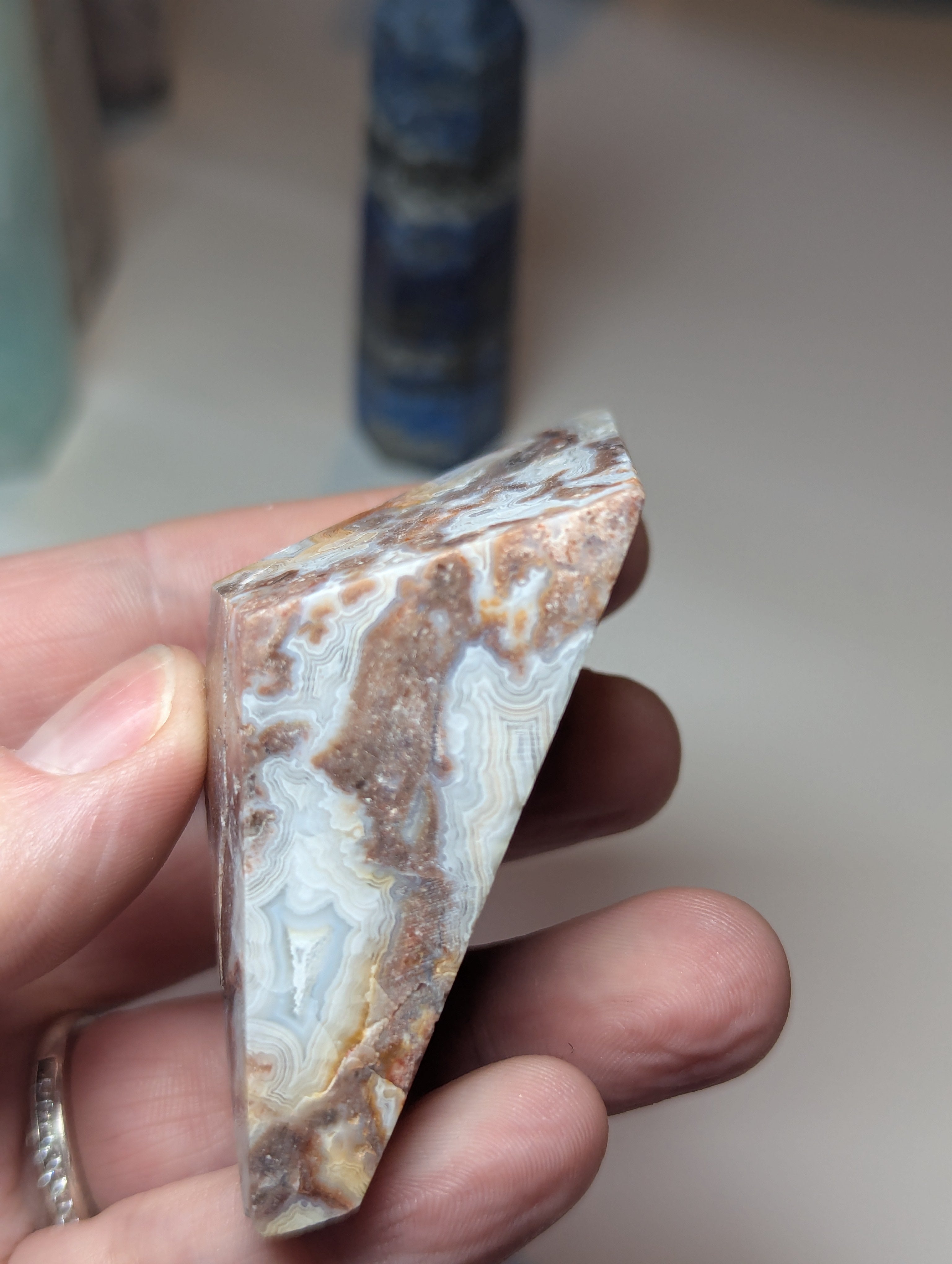 Mexican crazy lace agate crystal