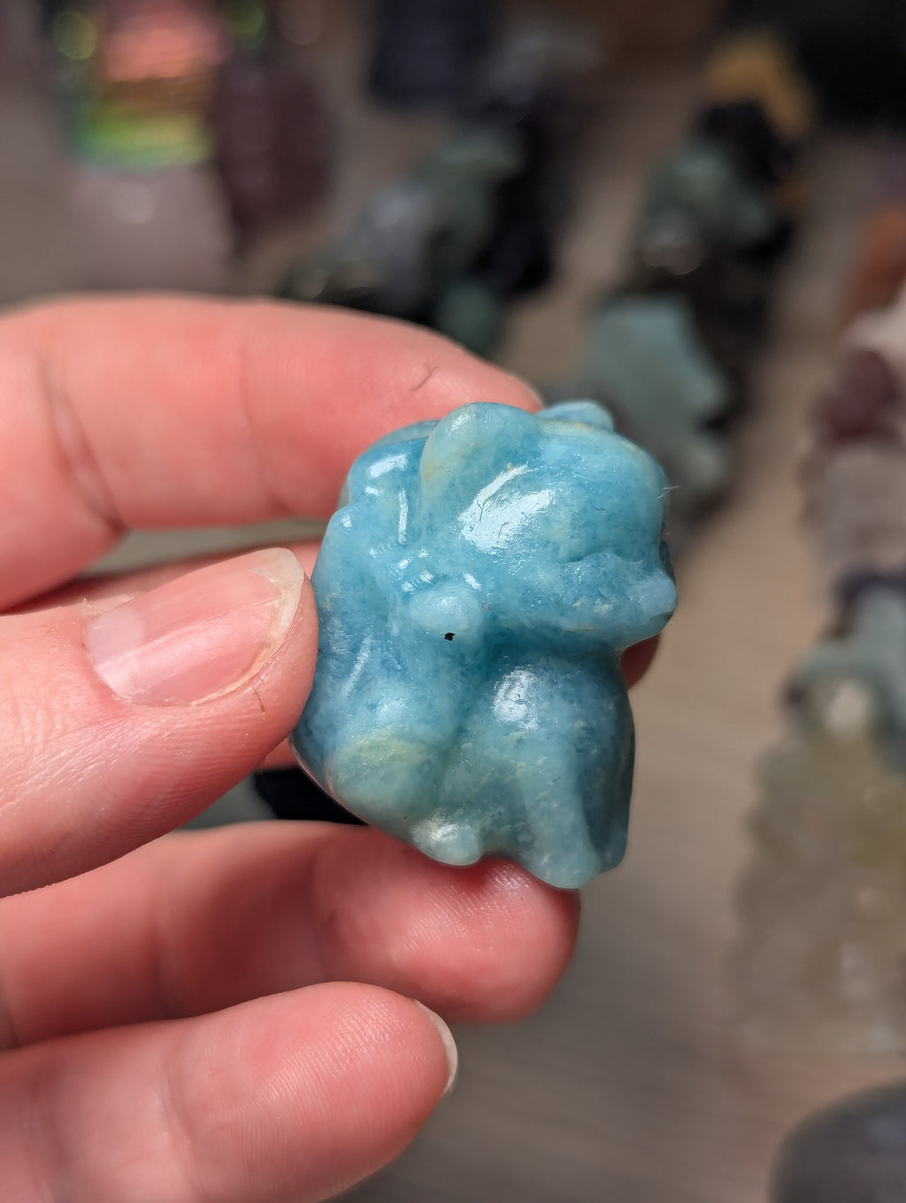 Nine tail fox carving