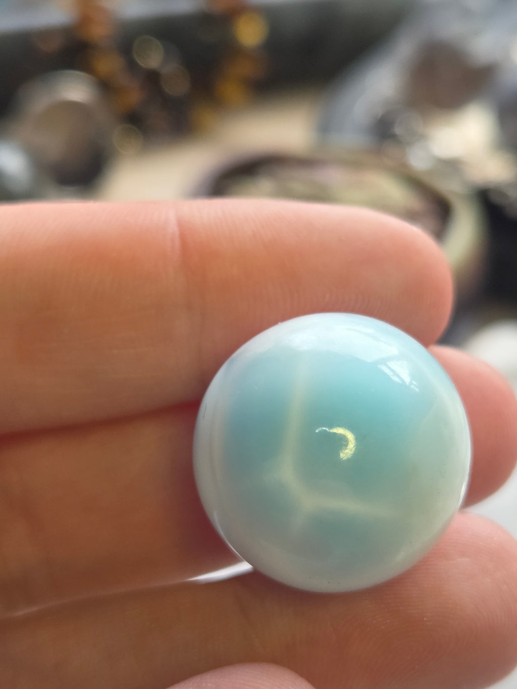 Grade AAAA Larimar crystal sphere