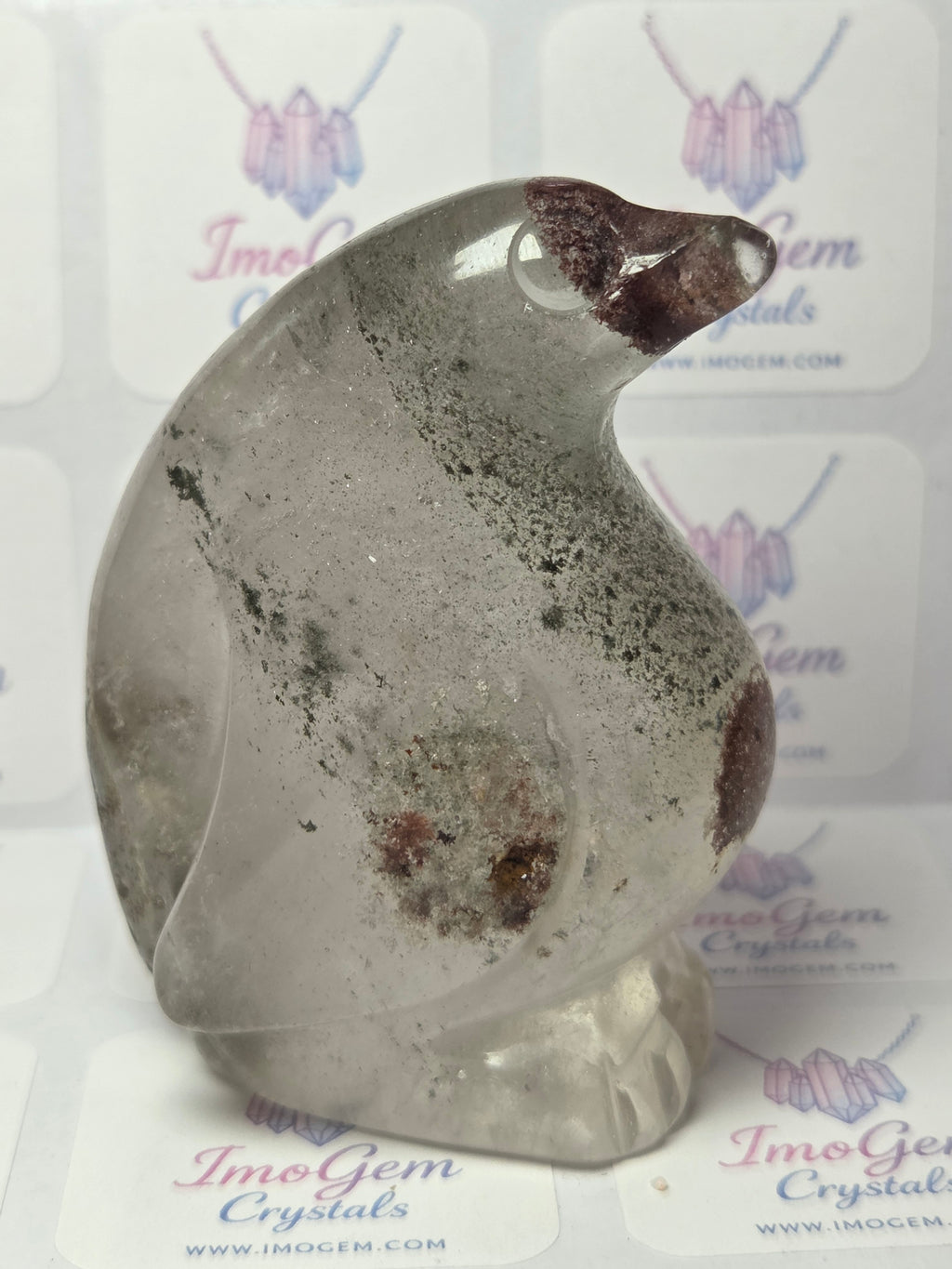 Hospital Garden quartz crystal fat penguin