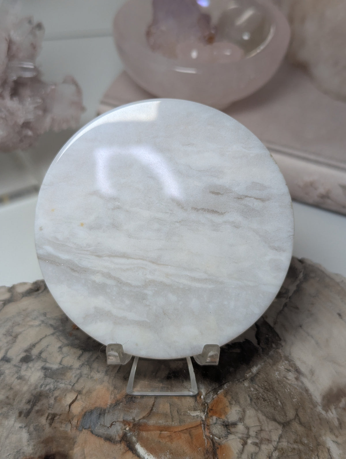Agate round slice