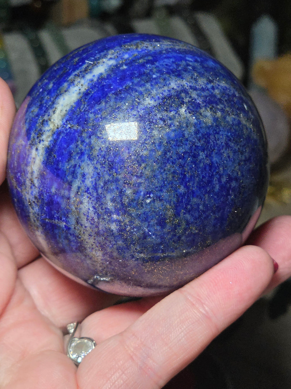 Amazing  high quality crystal  Lapis Lazuli sphere