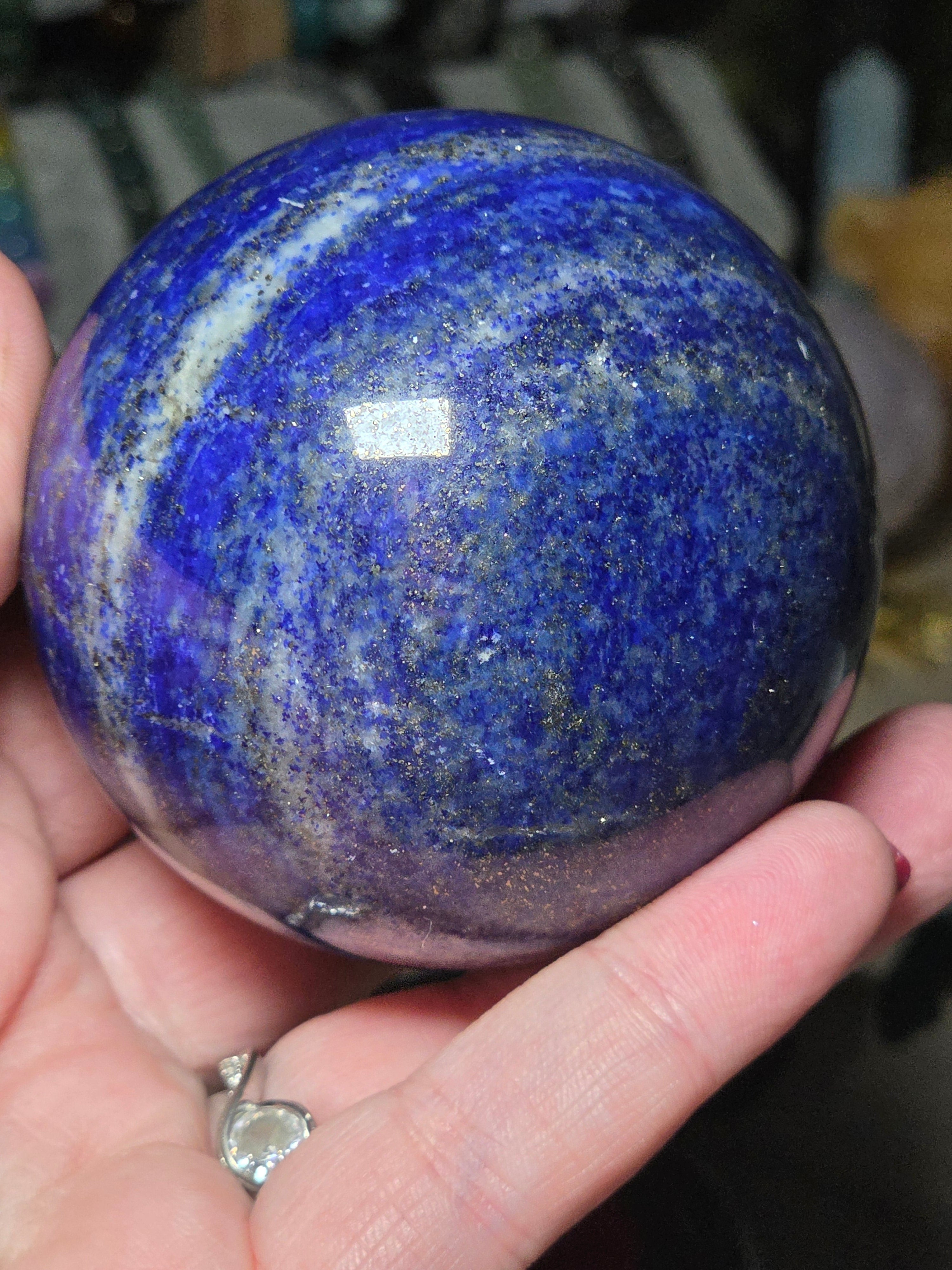 Amazing  high quality crystal  Lapis Lazuli sphere