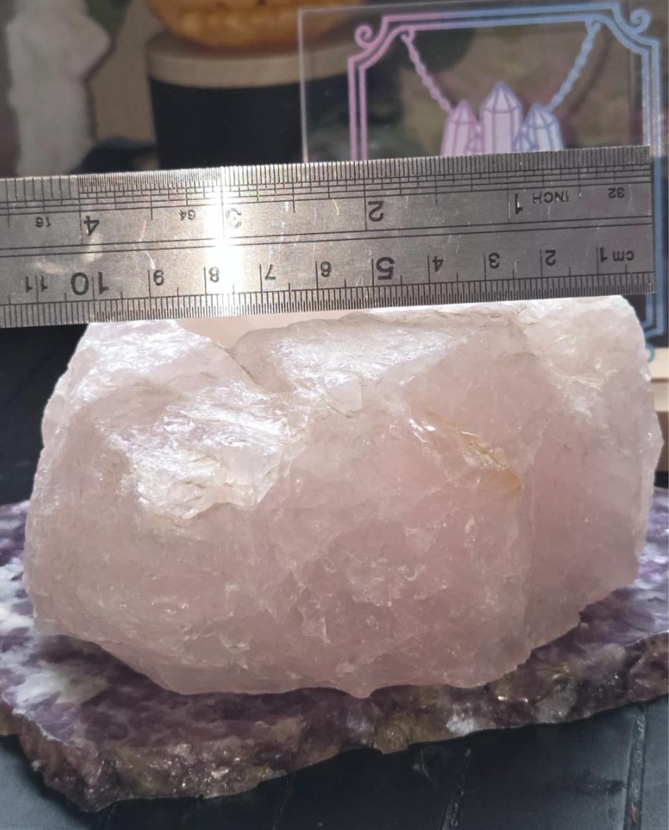 Sale - Rose quartz crystal tea light holder -50% off when added to basket