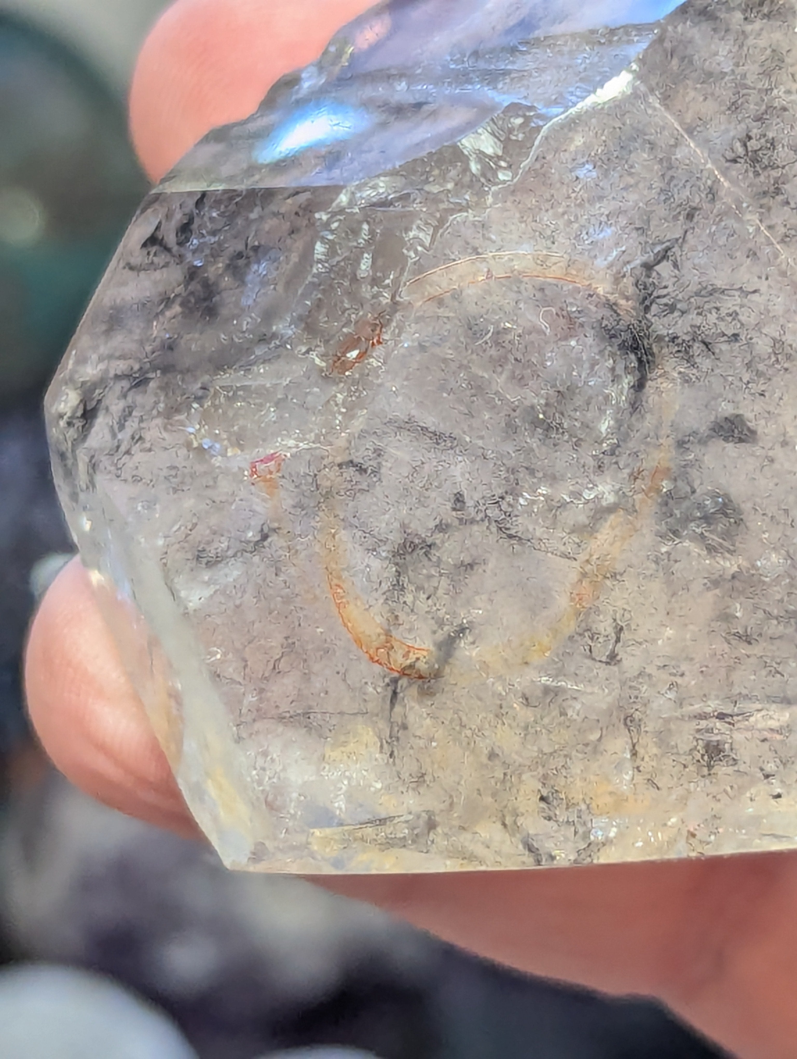 Enhydro crystal specimen