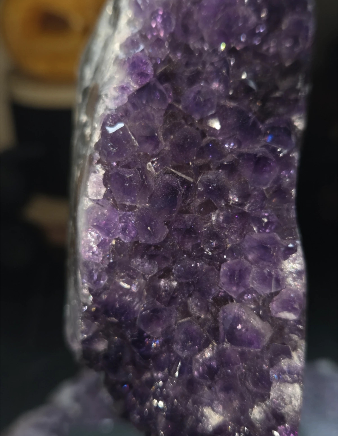 Stunning Amethyst crystal on stand