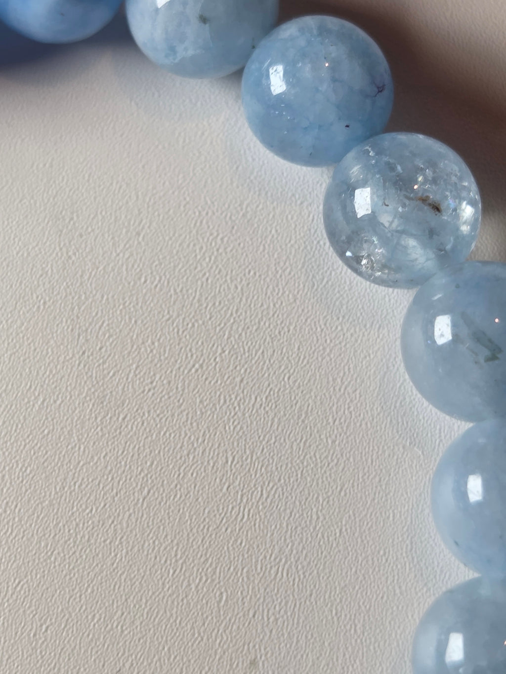 Aquamarine crystal bracelet