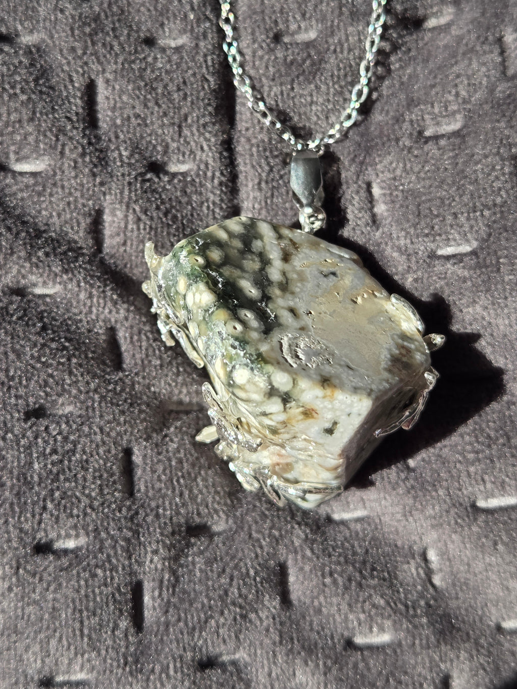Ocean Jasper crystal necklace