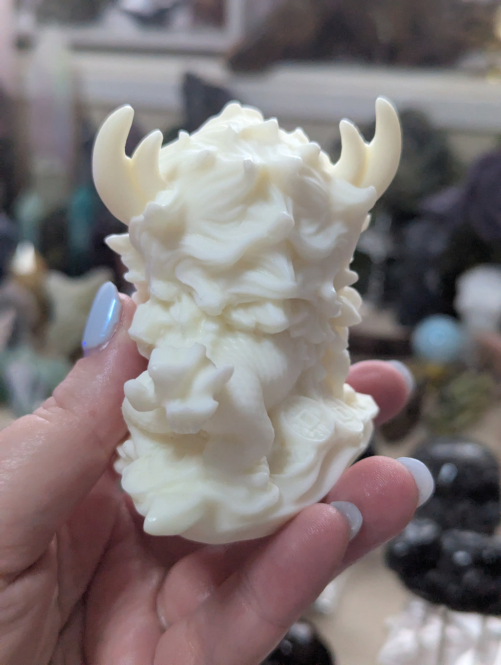 Amazing ivory nut foo dog carving