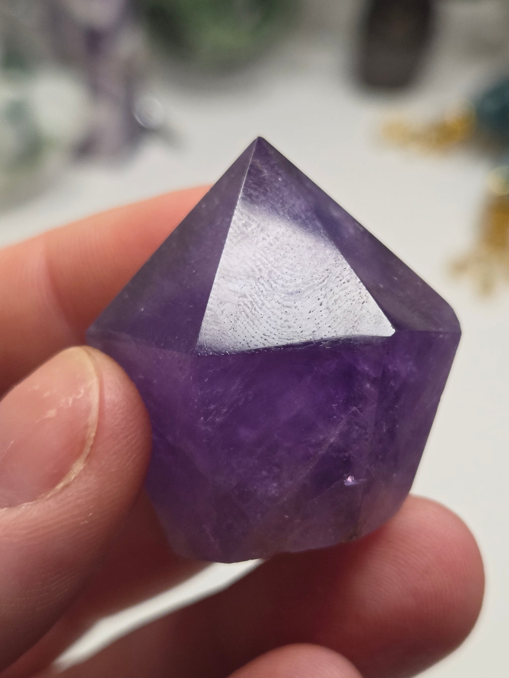 Purple Amethyst crystal cupcake