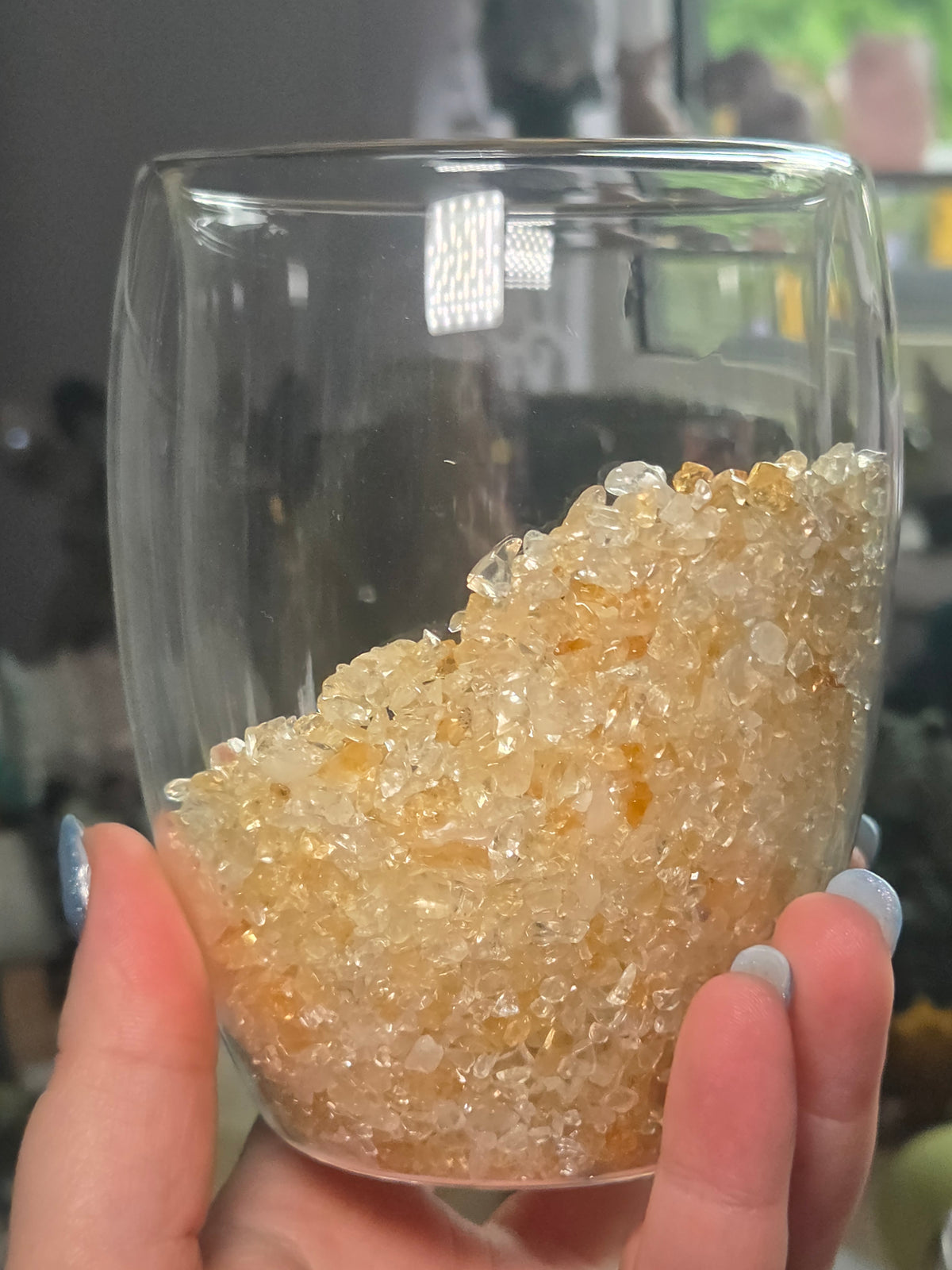 Crystal chip glasses