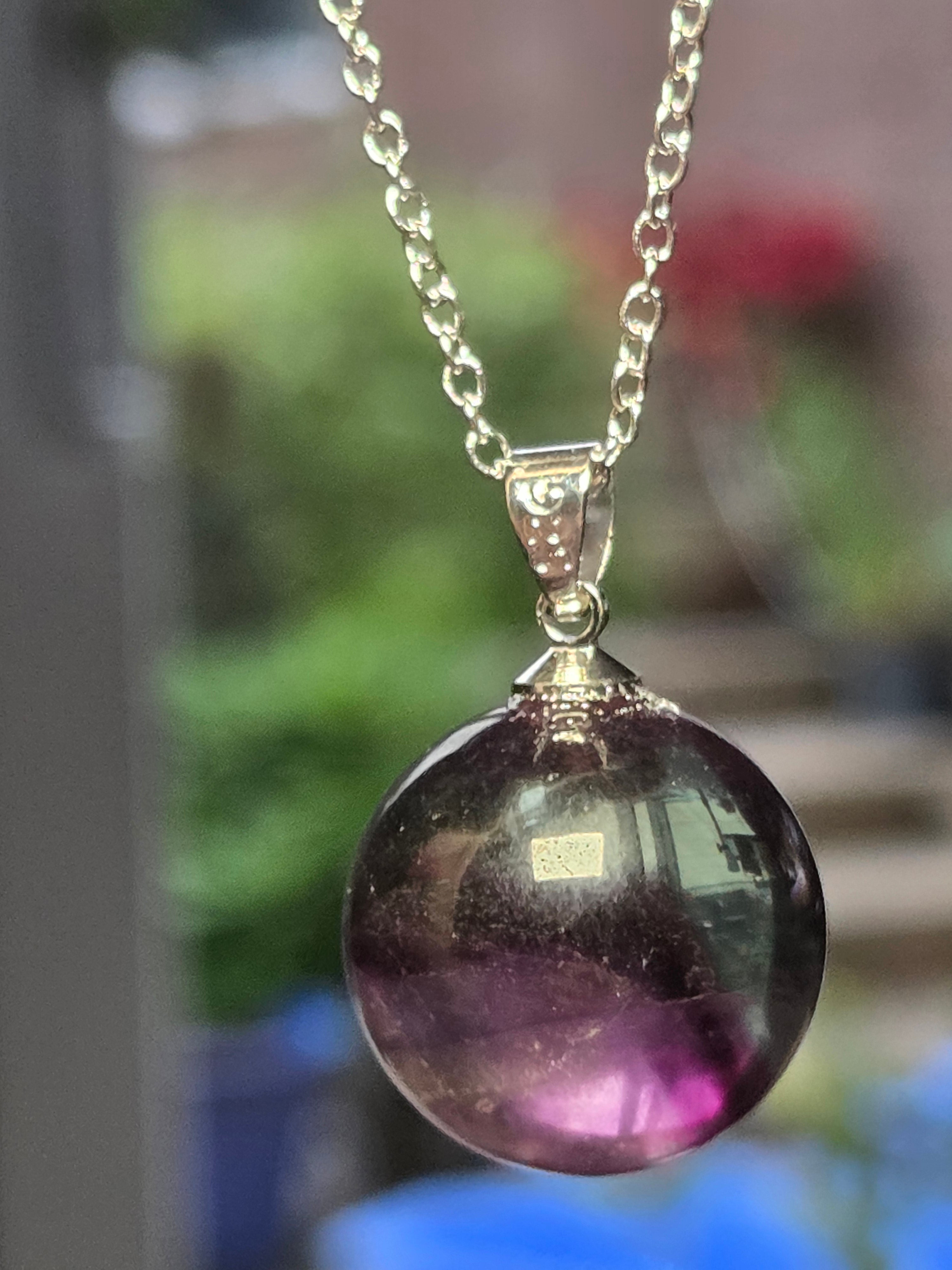 S925 Crystal  sphere necklace