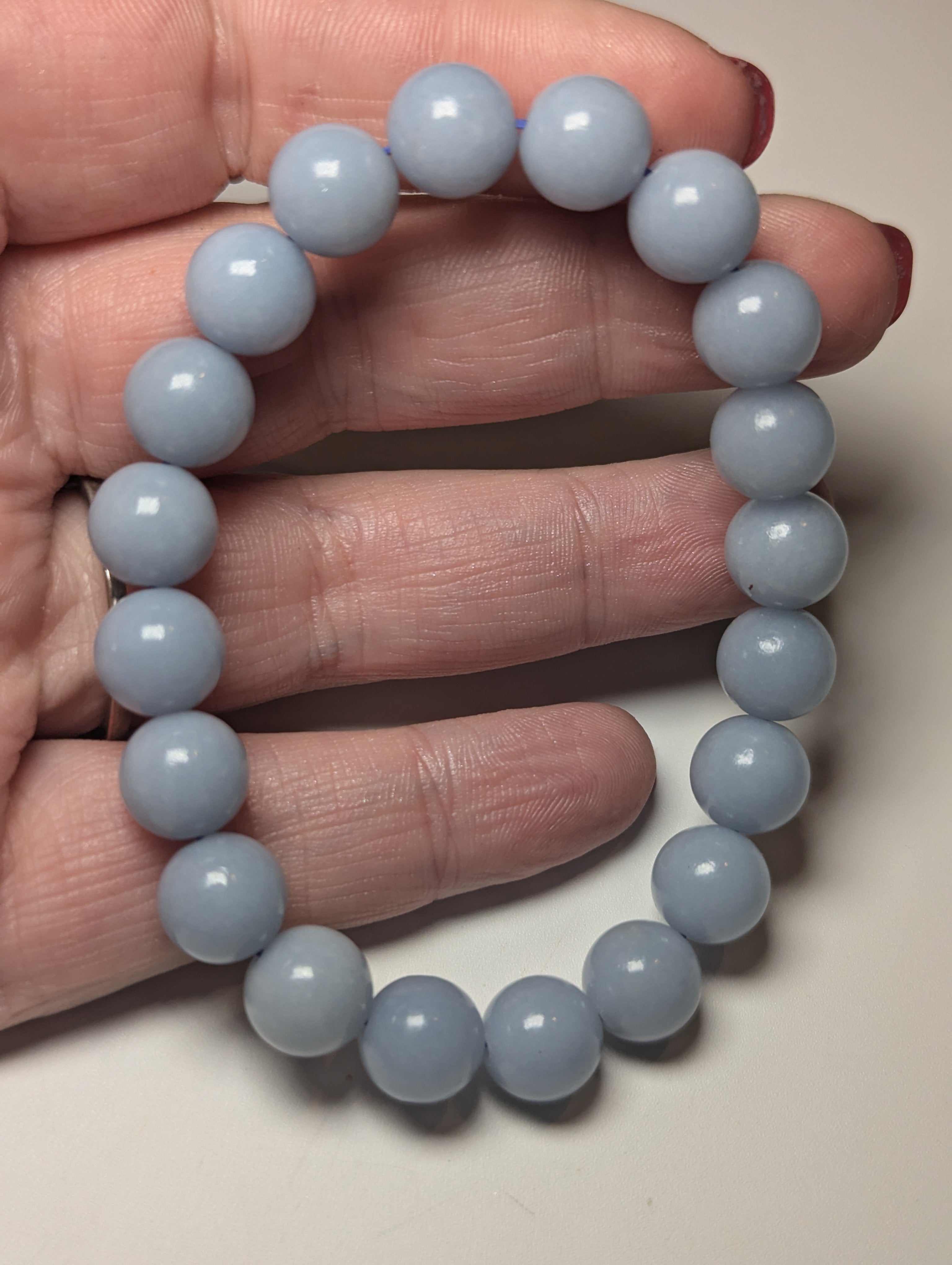 Angelite crystal bracelet